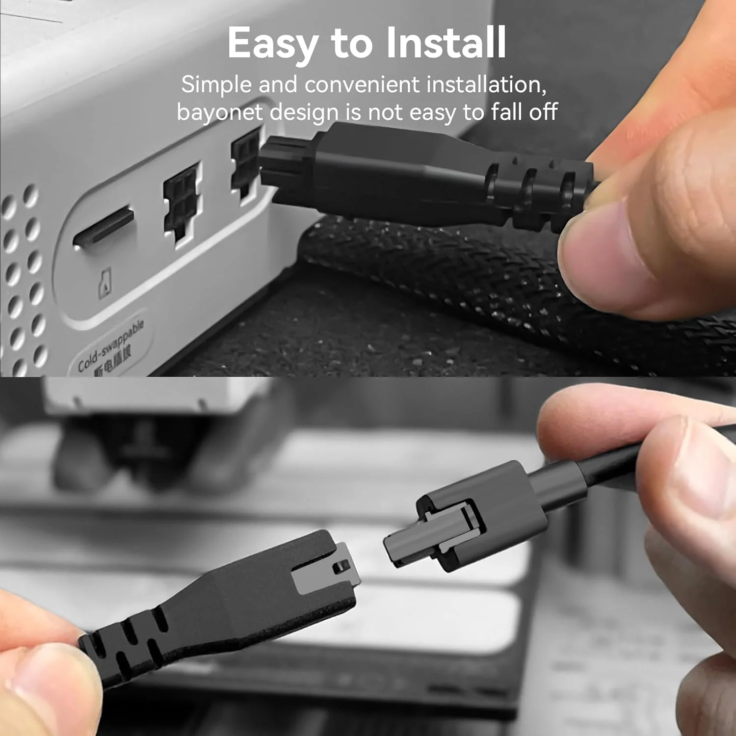 کابل افزایش طول 1 متری 4 پین ACE Pro سازگار با پرینترهای سه بعدی Anycubic Kobra 3/Kobra 3 Max/Kobra S1 Combo، هسته مسی 22AWG با فیلتر حلقه مغناطیسی