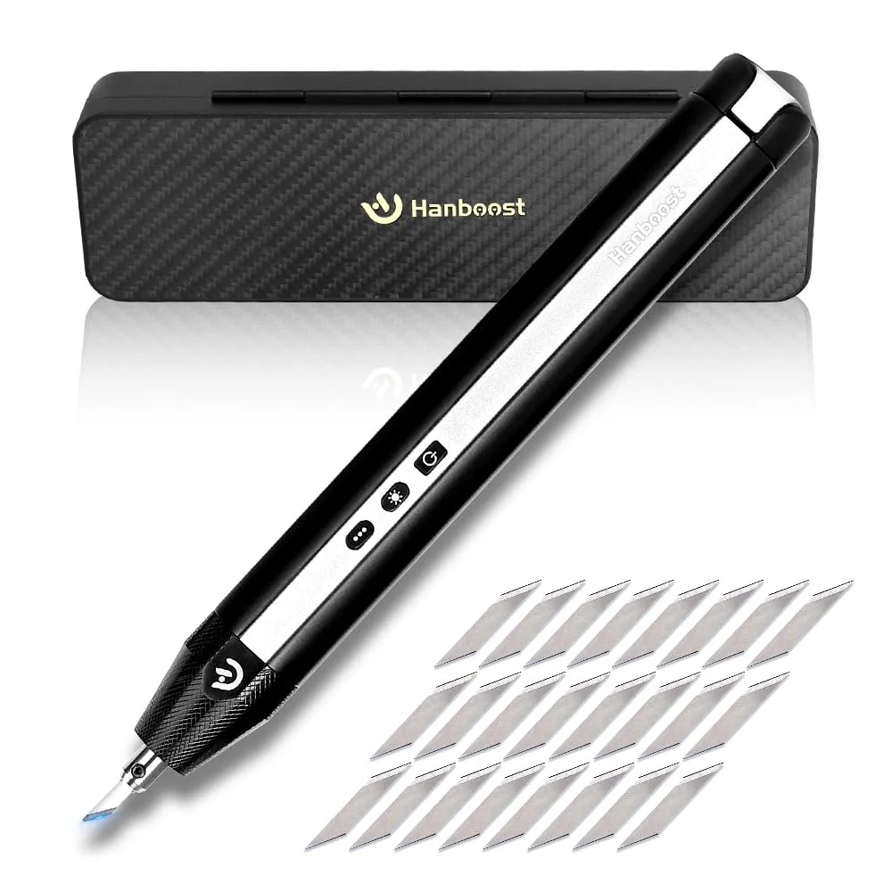 برش دهنده التراسونیک با باتری داخلی، چاقوی التراسونیک بی سیم با 40000 ارتعاش، ابزار برش صنایع دستی با چراغ LED برای مدل های چاپ سه بعدی، صابون سازی، پی وی سی، چرم، پلاستیک، چوب و فوم