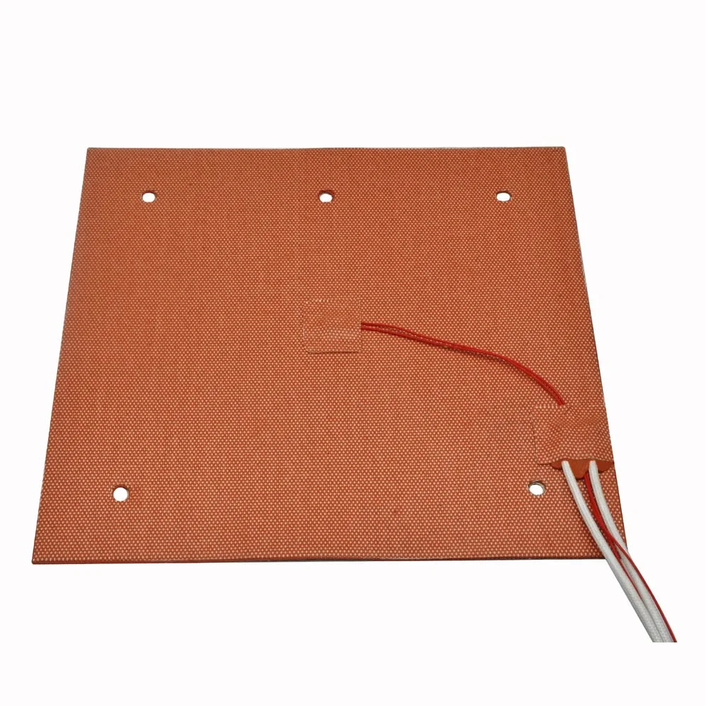 صفحه گرمایشی سیلیکونی انعطاف پذیر با دمای بالا 120 ولت 235x235 میلی متر Ender 3 V2، دارای 5 سوراخ برای پرینتر سه بعدی Creality Ender 3 Pro 3S Ender 5 به همراه صفحه ساخت 4 نقطه ای (سیلیکونی 120 ولت)