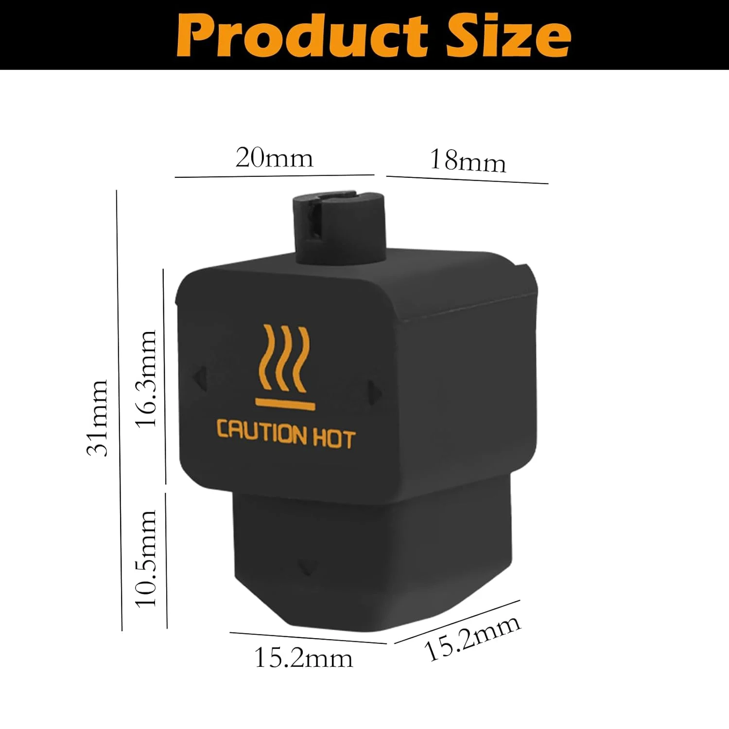 10 عدد جوراب سیلیکونی H2D برای قطعات جانبی پرینتر سه بعدی Bambu Lab H2D، روکش سیلیکونی بلوک گرمکن هات اند، نازل، قطعات محفظه بوت هد پرینت سه بعدی محافظت از آستین اکسترودر