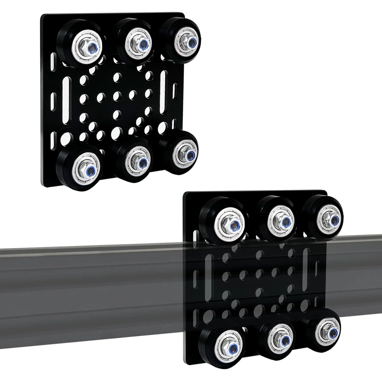 بسته 2 عددی صفحه دروازه ای V-Slot 2040 مونتاژ شده برای اکستروژن آلومینیومی V-Slot T-Slot 2040، لوازم جانبی پرینتر سه بعدی