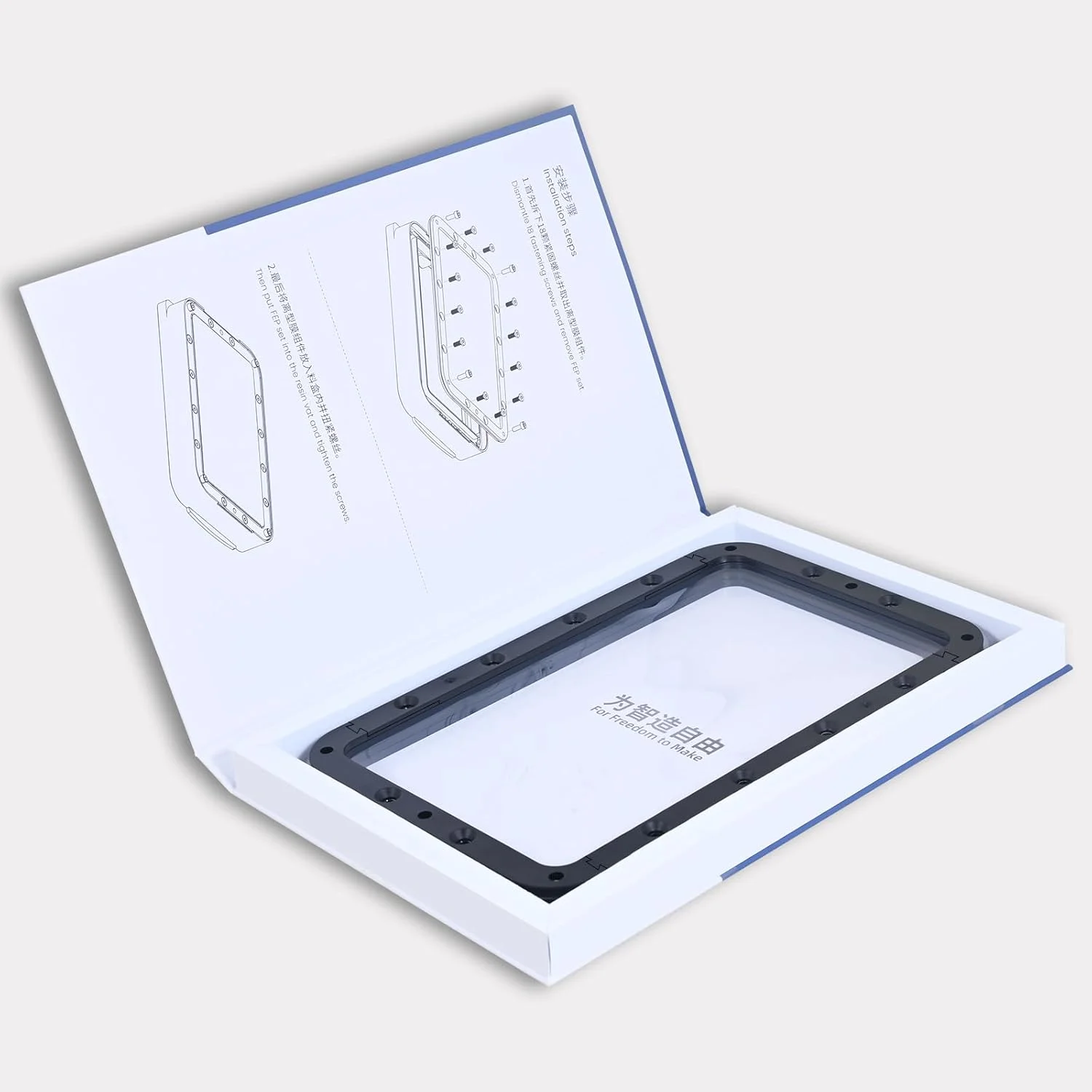 دو عدد فیلم رهاسازی FEP جایگزین برای Anycubic Photon Mono 2 / Mono 4، طراحی یکپارچه ارتقا یافته فیلم FEP مخزن رزین برای لوازم جانبی پرینتر سه بعدی، 197x131x0.15mm