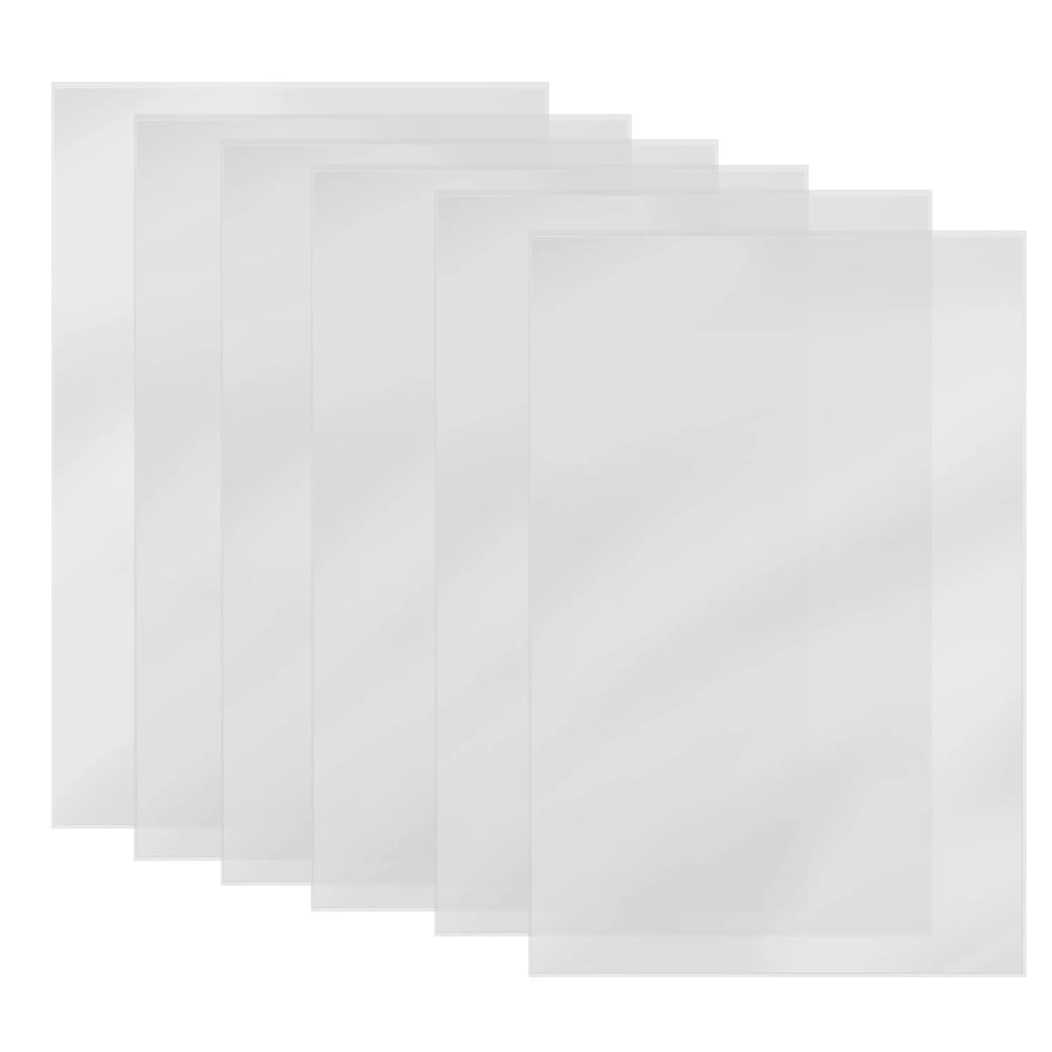 ۶ عدد فیلم رهاسازی FEP برای پرینترهای سه بعدی رزینی، فیلم FEP برای Anycubic Photon M3 Max/ELEGOO Jupiter، پرینترهای سه بعدی ۱۲.۸-۱۳.۶ اینچی، ۳۸۰x۲۶۰x۰.۱۵ میلی متر