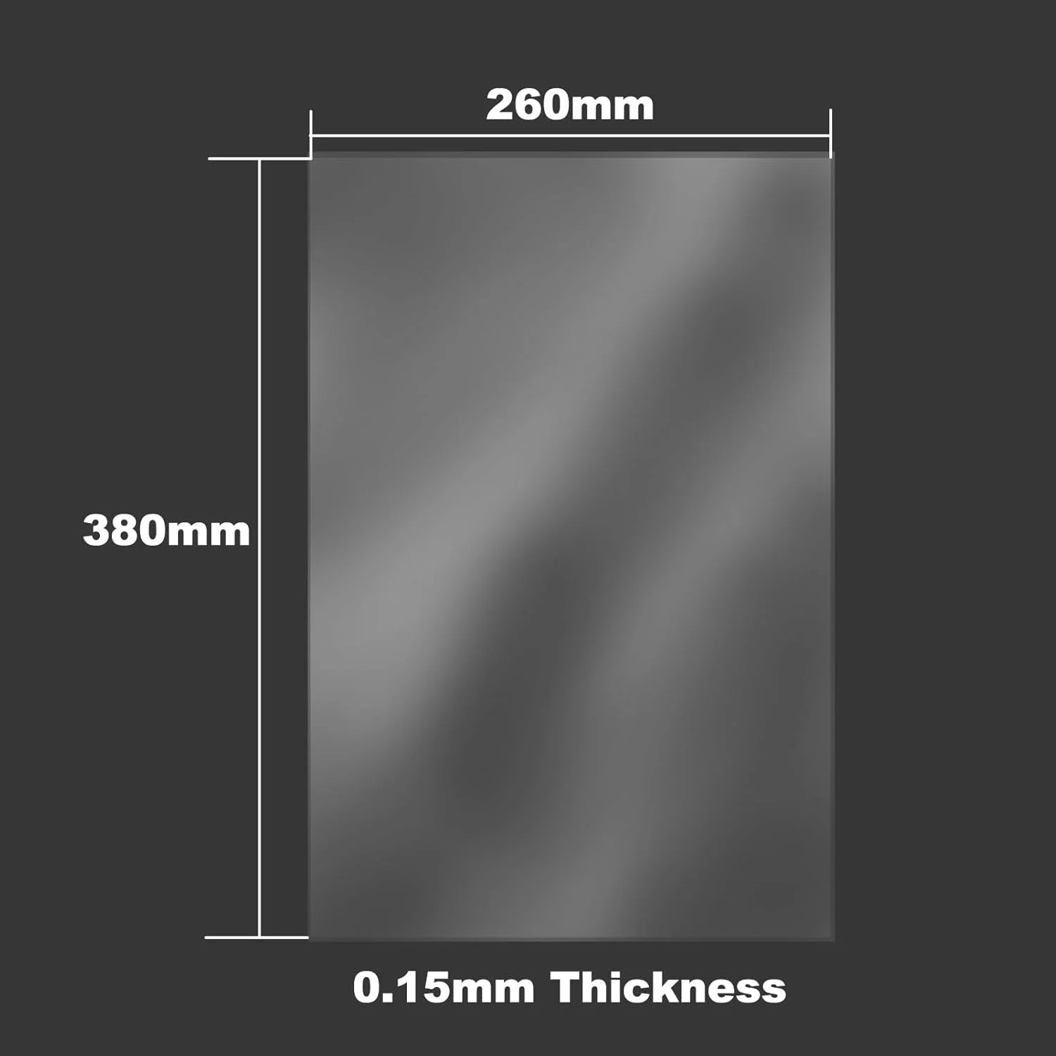 ۶ عدد فیلم رهاسازی FEP برای پرینترهای سه بعدی رزینی، فیلم FEP برای Anycubic Photon M3 Max/ELEGOO Jupiter، پرینترهای سه بعدی ۱۲.۸-۱۳.۶ اینچی، ۳۸۰x۲۶۰x۰.۱۵ میلی متر