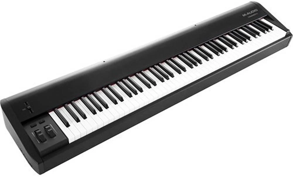 M-Audio Hammer 88، کنترلر کیبورد USB/MIDI 88 کلیدی، مناطق متعدد کیبورد، کنترل های صدا و مثبت/منفی، ورودی های پدال، چرخ های Pitch Bend و Modulation، Mac OS X، Windows | HAMMER88XEU