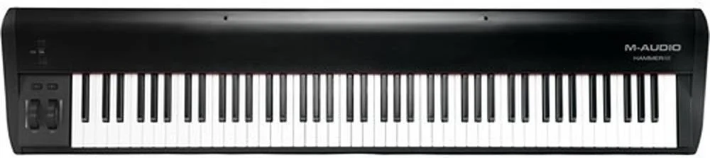 M-Audio Hammer 88، کنترلر کیبورد USB/MIDI 88 کلیدی، مناطق متعدد کیبورد، کنترل های صدا و مثبت/منفی، ورودی های پدال، چرخ های Pitch Bend و Modulation، Mac OS X، Windows | HAMMER88XEU M-Audio Hammer 88، کنترلر کیبورد USB/MIDI 88 کلیدی، مناطق متعدد کیبورد، کنترل های صدا و مثبت/منفی، ورودی های پدال، چرخ های Pitch Bend و Modulation، Mac OS X، Windows | HAMMER88XEU