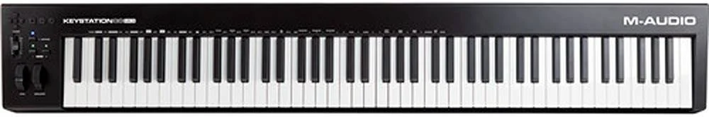 M-Audio Keystation 88 MK3 کنترلر کیبورد USB-MIDI با 88 کلید، حساس به Velocity، کلیدهای نیمه سنگین، چرخ های Pitch و Modulation، کنترل های Transport، نرم افزار همراه | KEYSTATION88MK3 M-Audio Keystation 88 MK3 کنترلر کیبورد USB-MIDI با 88 کلید، حساس به Velocity، کلیدهای نیمه سنگین، چرخ های Pitch و Modulation، کنترل های Transport، نرم افزار همراه | KEYSTATION88MK3