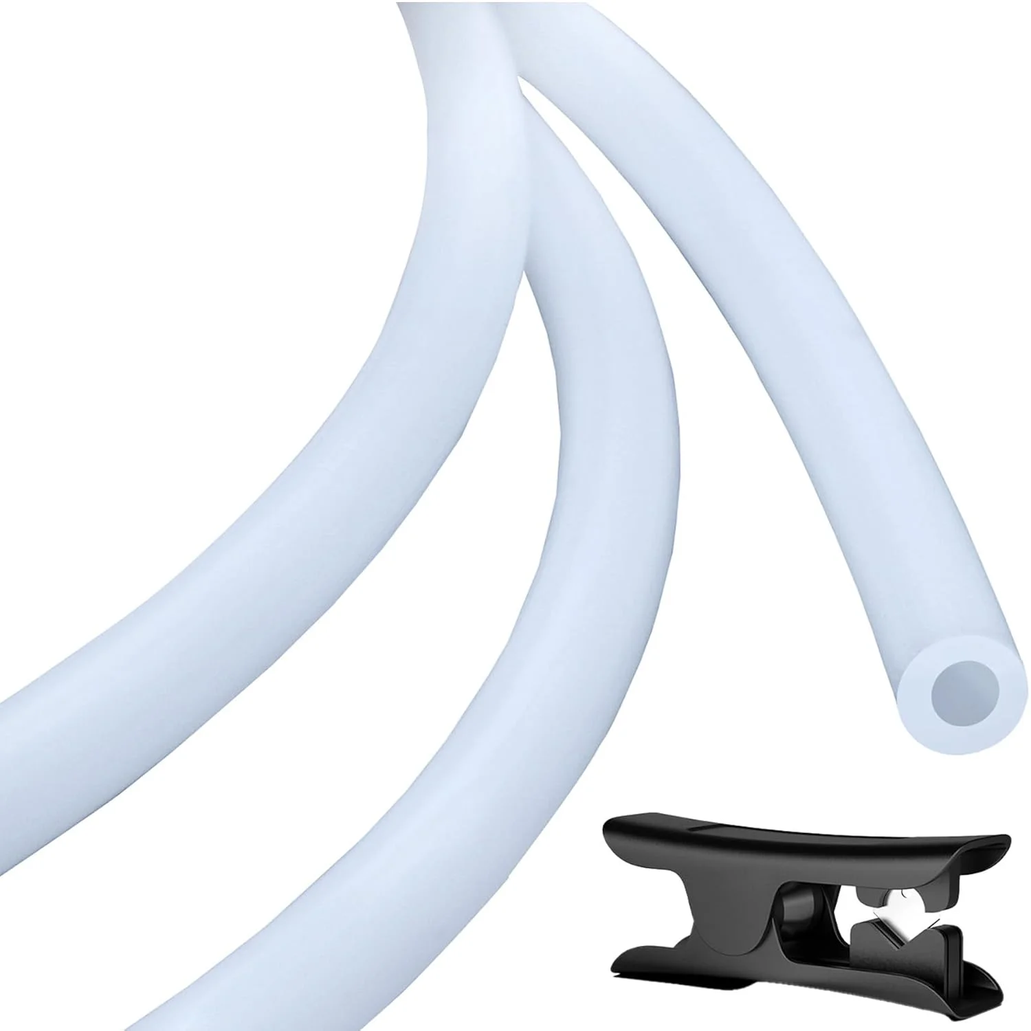 لوله PTFE برای فیلامنت 1.75 میلی‌متری، 3.0 متر - قطر داخلی 2.5 میلی‌متر × قطر خارجی 4 میلی‌متر به همراه کاتر، سازگار با پرینترهای سه بعدی Bambu Lab A1/A1Mini/P1P/P1S/X1C و Creality K1/K1 Max/Ender 3V3 (شفاف)