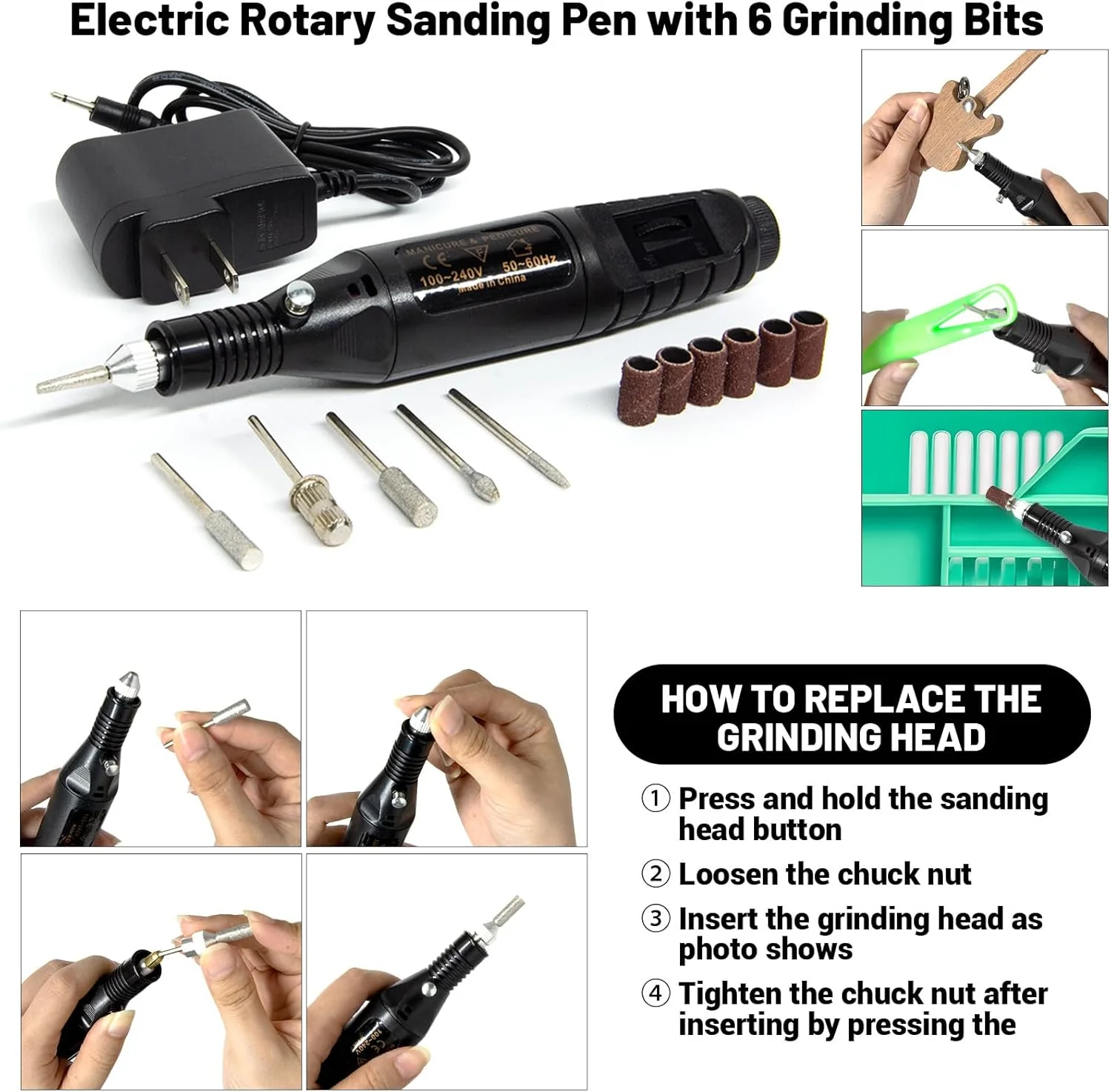 164 قطعه ابزار جانبی چاپ سه بعدی با کیف ابزار برای مدل ساز پرینتر سه بعدی، ابزارهای اساسی، مجموعه تمیز کننده نازل چاپ سه بعدی متنوع، ابزار مینی چرخشی، ابزارهای پرینتر سه بعدی برای حذف/برش (164، سایز بزرگ)