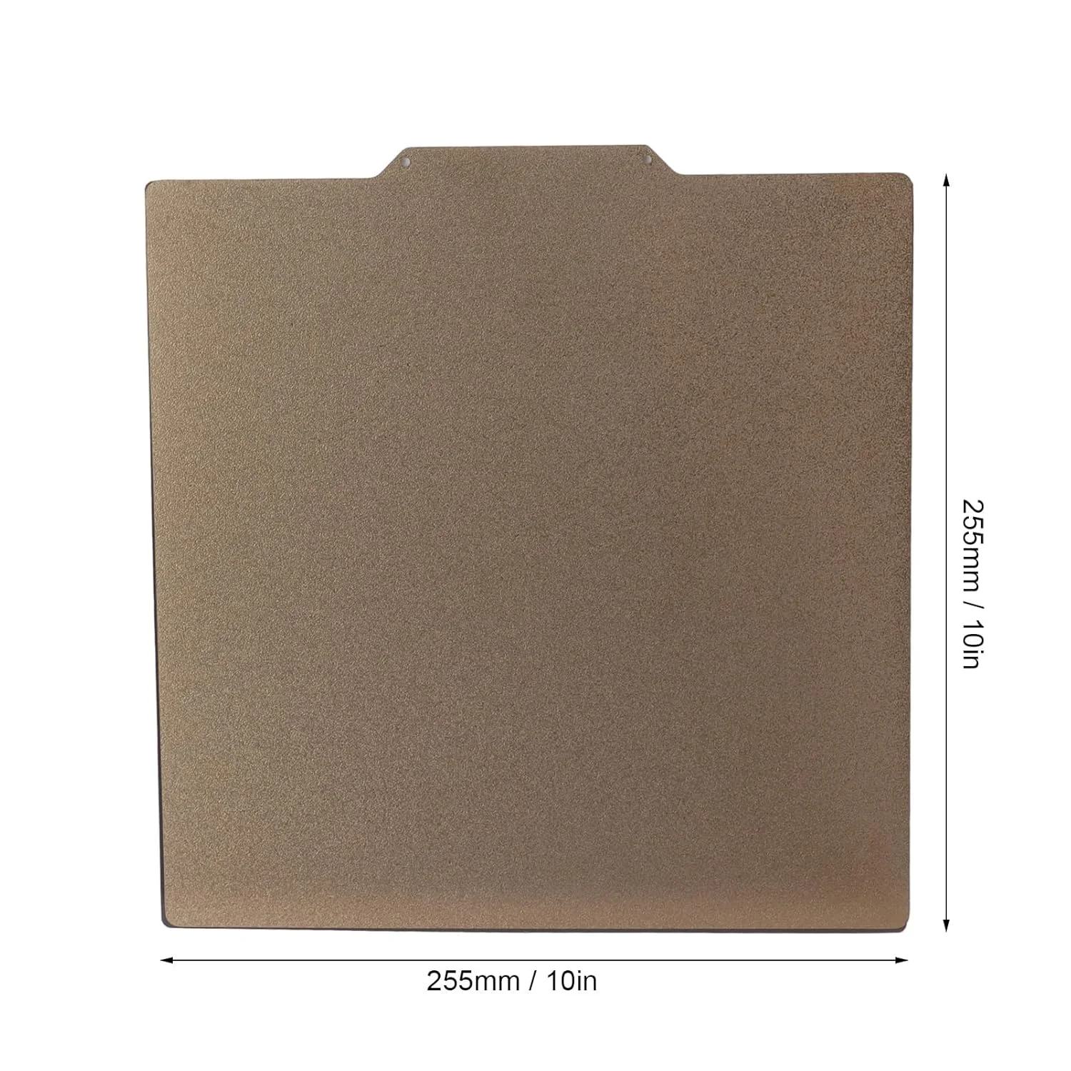 صفحه ساخت فولادی فنری PEI دو طرفه 255x255 میلی‌متری، بستر چاپ مغناطیسی و انعطاف‌پذیر برای لوازم جانبی چاپگر سه بعدی