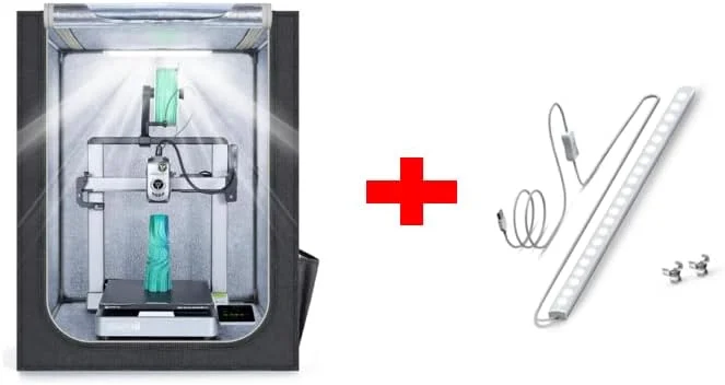 محفظه پرینتر سه بعدی با چراغ ال ای دی + چراغ های ال ای دی