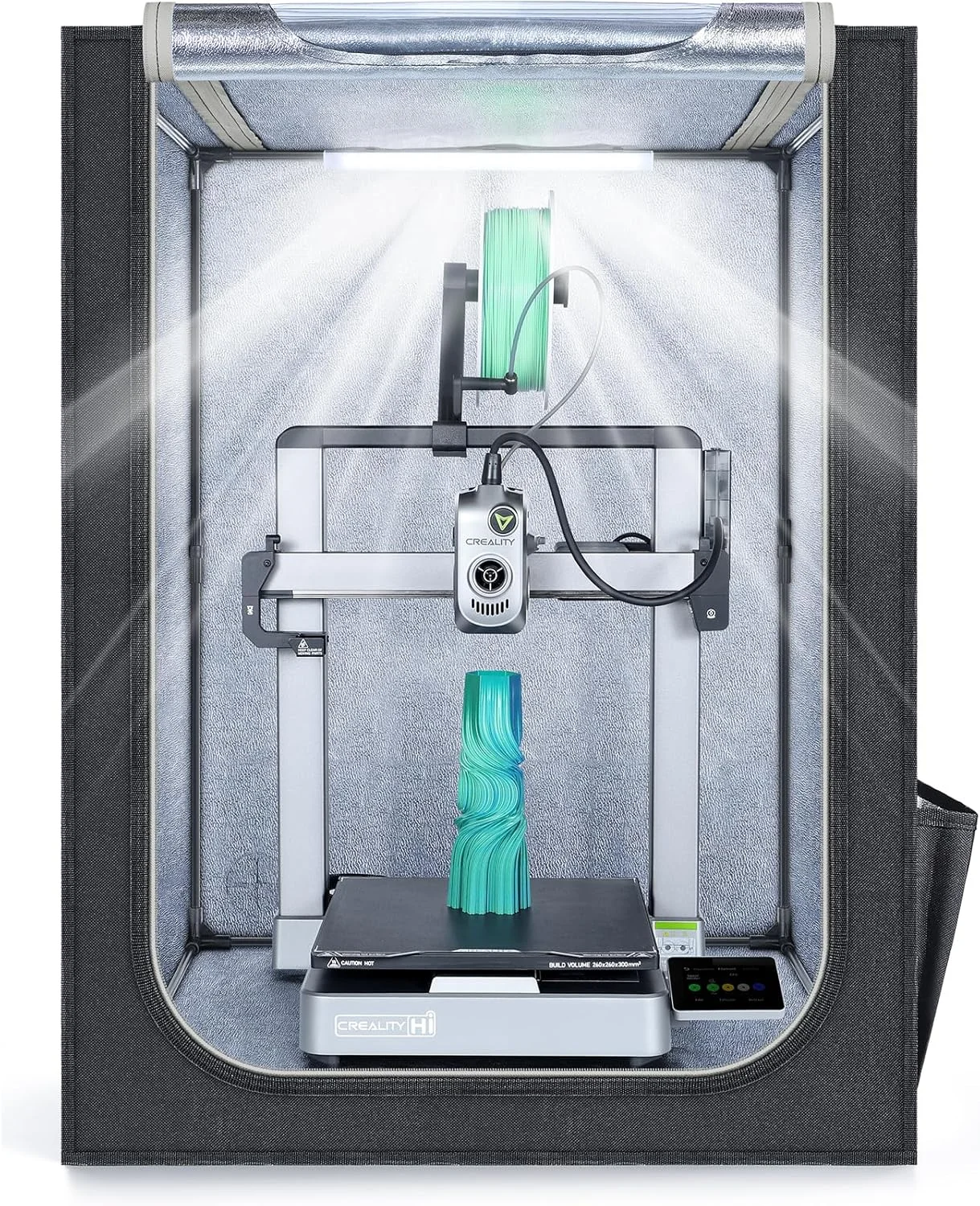 محفظه پرینتر سه بعدی با چراغ ال ای دی + چراغ های ال ای دی