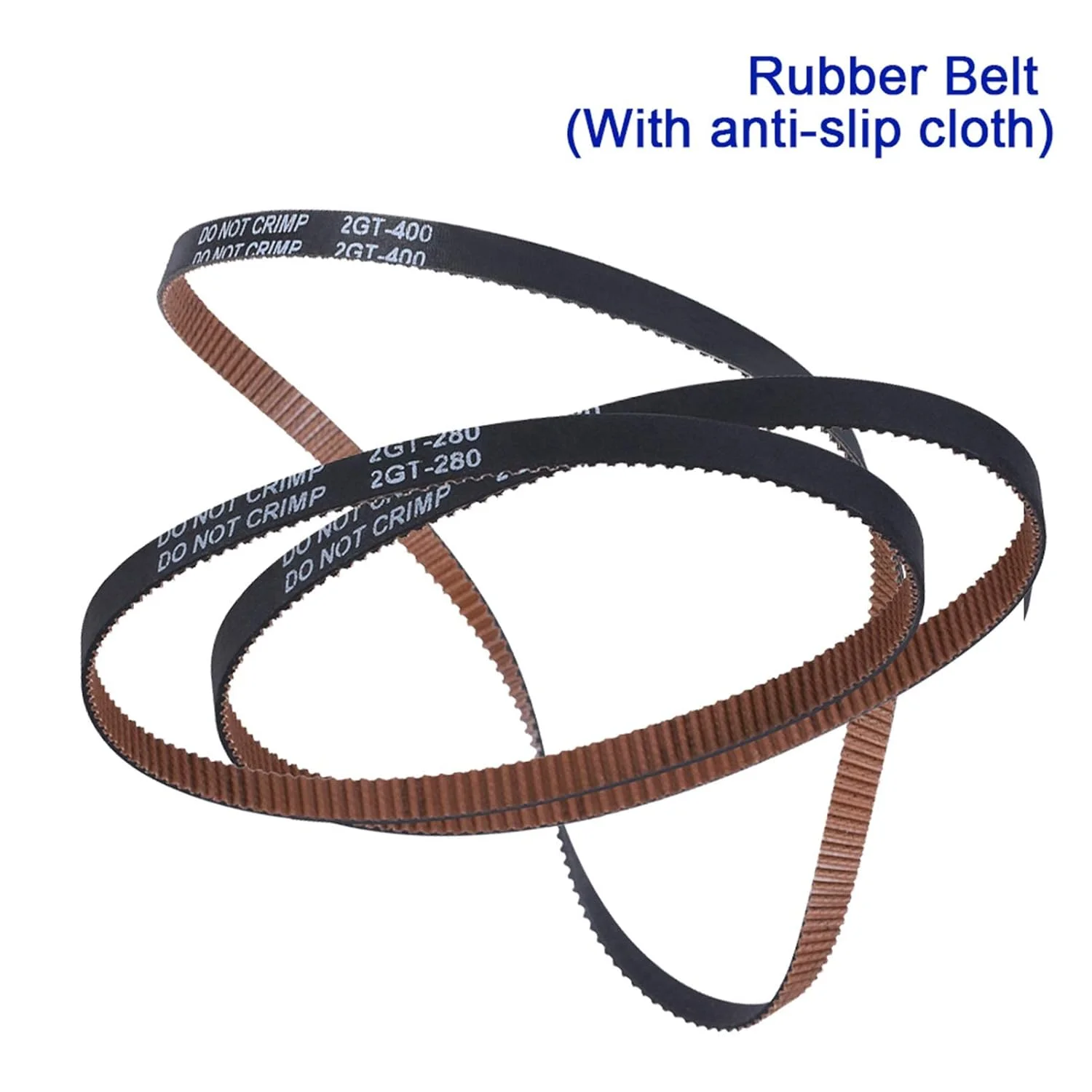 تسمه تایمینگ Jinchao-Timing 2GT حلقه بسته، پارچه ضد لغزش، GT2 6MM مقاوم در برابر سایش، 110/200/300/852، برای قرقره تسمه تایم پرینتر سه بعدی (سایز: 400mm)