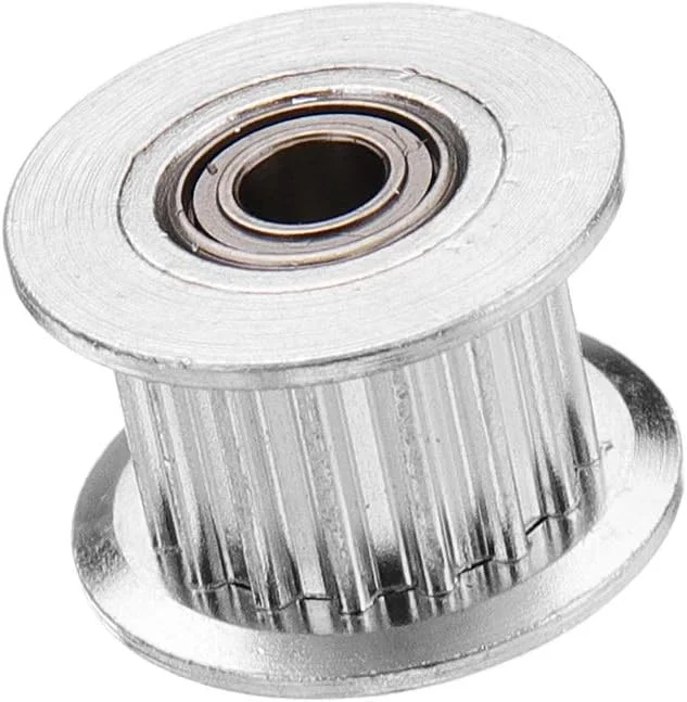 پولی تایمینگ آلومینیومی GT2 جینچائو-تایمینگ 16T/20T، با دندانه/بدون دندانه، برای دقت موقعیت یابی پرینتر سه بعدی DIY (قطر سوراخ: 16T 2GT با دندانه)