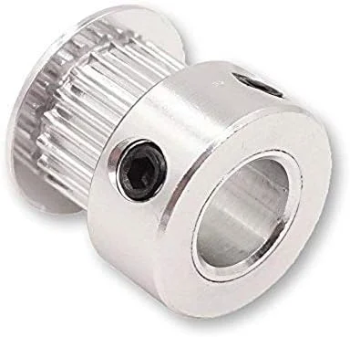 پولی تایمینگ GT2 جینچائو با 20 دندانه، پولی آلومینیومی، سوراخ 5mm/8mm، پولی GT2-6mm، لوازم جانبی قطعات پرینتر سه بعدی با دقت موقعیت یابی (قطر سوراخ: 20 دندانه 8mm)