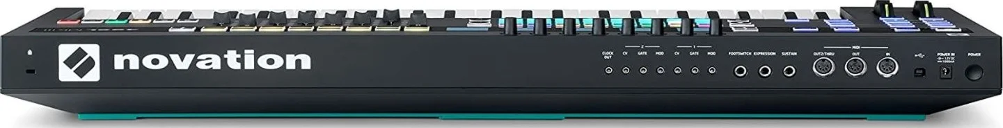 کنترلر میدی کیبورد Novation SL MKIII با سکوئنسر، 49 کلاویه نیمه سنگین حساس به velocity، 2 مجموعه خروجی CV/Gate و Mod، 16 پد RGB با نور پس زمینه حساس به velocity، 5 صفحه نمایش RGB LCD | SL49-MK3 کنترلر میدی کیبورد Novation SL MKIII با سکوئنسر، 49 کلاویه نیمه سنگین حساس به velocity، 2 مجموعه خروجی CV/Gate و Mod، 16 پد RGB با نور پس زمینه حساس به velocity، 5 صفحه نمایش RGB LCD | SL49-MK3