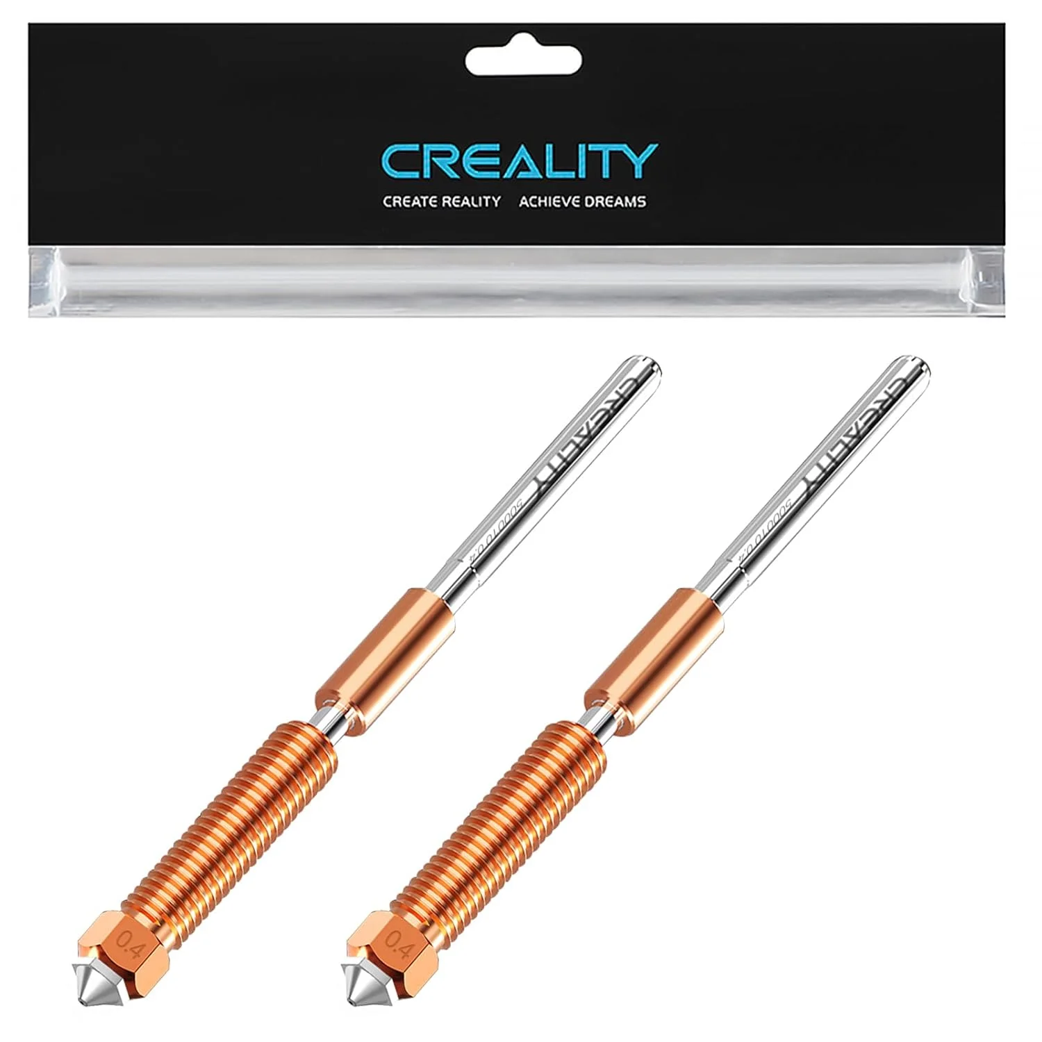 نازل‌های Creality K1 SE، کیت نازل پرینتر سه بعدی ارتقا یافته K1C Unicorn، نازل فولاد سخت شده اصلی Ender 3 V3 SE برای پرینترهای سه بعدی Creality K1/K1 Max/Ender 3 V3/3 V3 Plus/3 V3 KE (0.4mm 2 عدد)