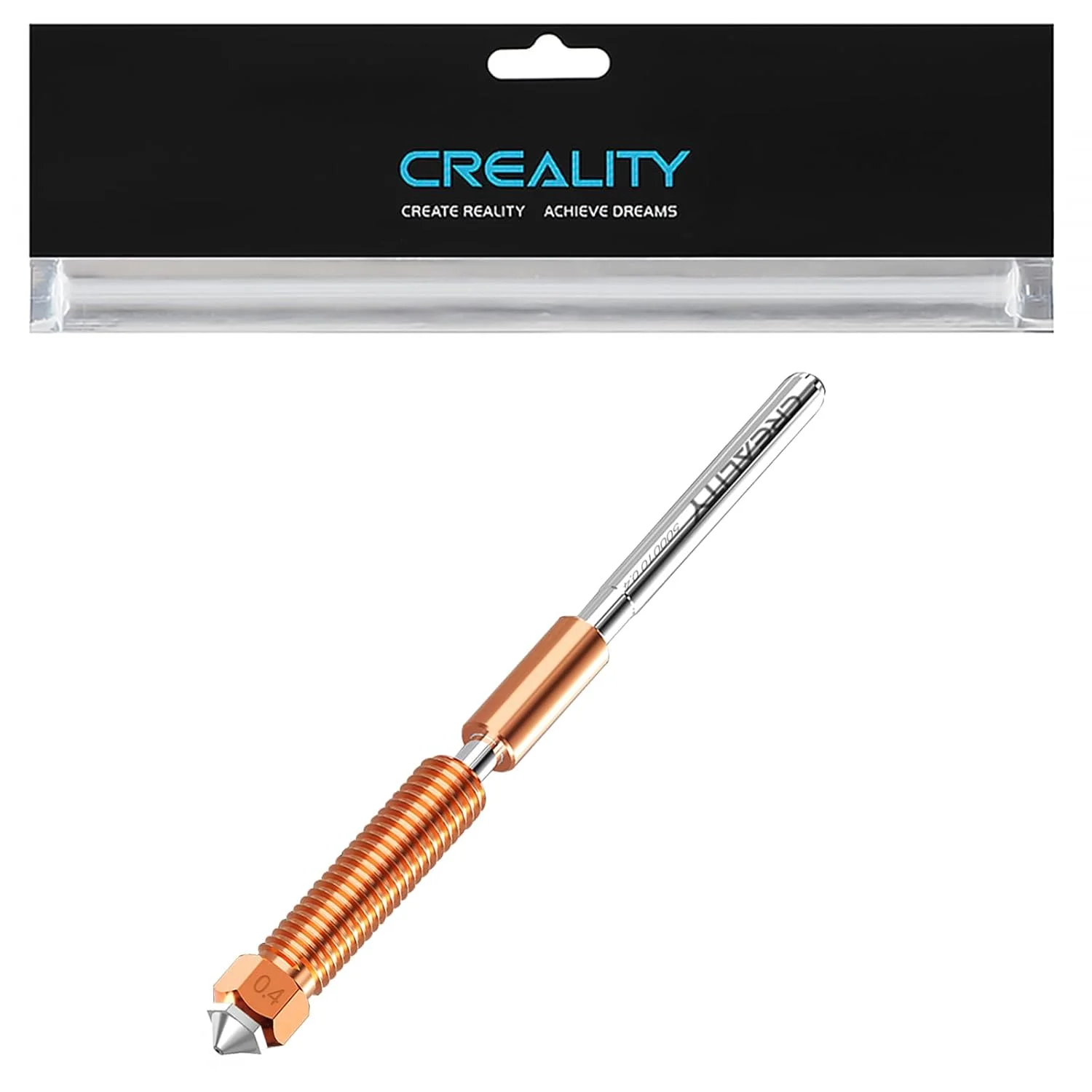 نازل رسمی 0.4 میلی‌متری Creality K1C، نازل تعویض سریع Unicorn K1 SE با هیت بریک آلیاژ تیتانیوم، آلیاژ مس و فولاد سخت شده برای پرینترهای سه بعدی Creality K1/K1 Max/Ender 3 V3 Plus/3 V3/3 V3 SE KE