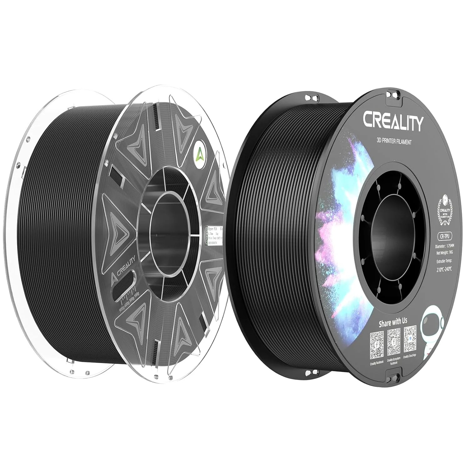 فیلامنت رسمی Creality Hyper PLA RFID 2KG، فیلامنت TPU برای بسکتبال بدون هوا، فیلامنت انعطاف پذیر پرینتر سه بعدی 1.75 میلی متری