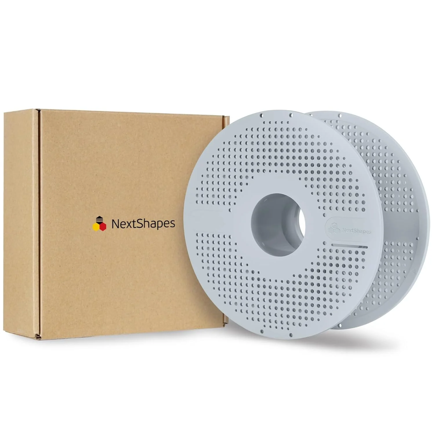 قرقره فیلامنت قابل استفاده مجدد، جداشدنی و آسان برای استفاده، ABS توخالی با استحکام بالا و دمای بالا، مناسب برای اکثر فیلامنت های سه بعدی (خاکستری، 1 عدد)