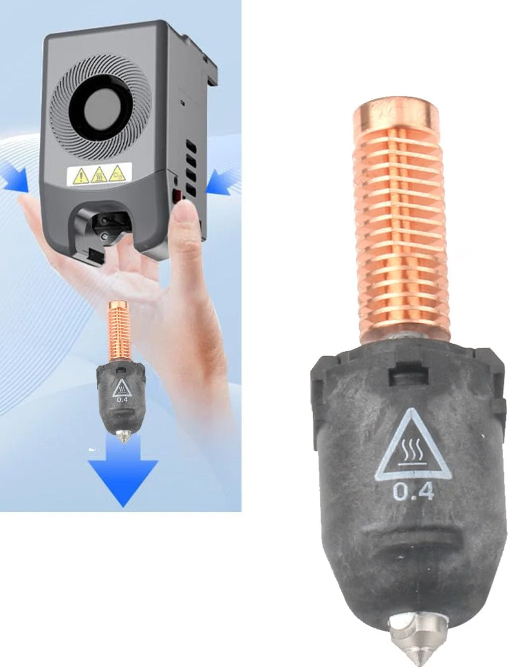 مجموعه نازل LICHIFIT برای پرینتر سه بعدی AD5M / AD5M Pro، حداکثر دمای 280 درجه سانتیگراد و نازل جریان بالا برای Adventurer 5M / 5M Pro