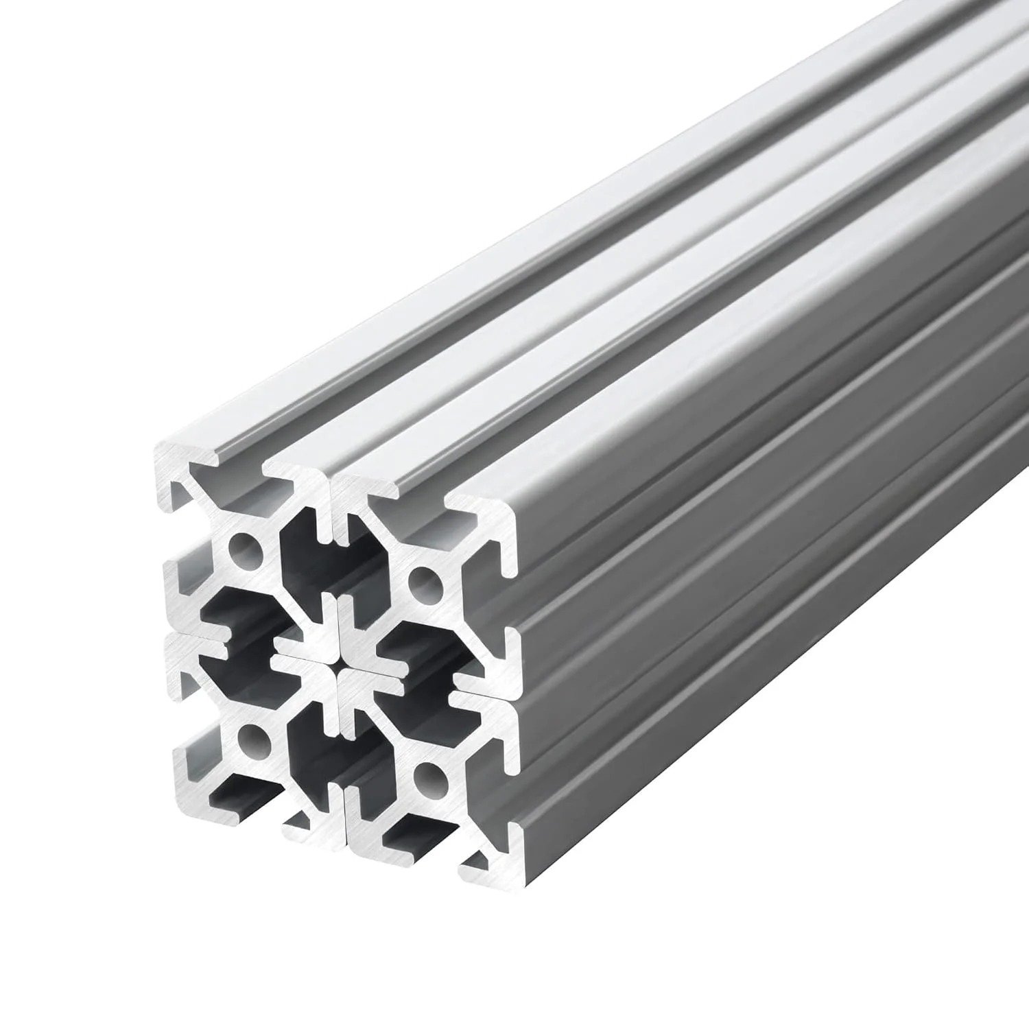 IXGNIJ 1010/10 Series 1 Inch x 1 Inch T Slot Aluminum Extrusion (25mmx25mm) European Standard Anodized for 3D Printer Parts and CNC DIY Silver 700mmX4