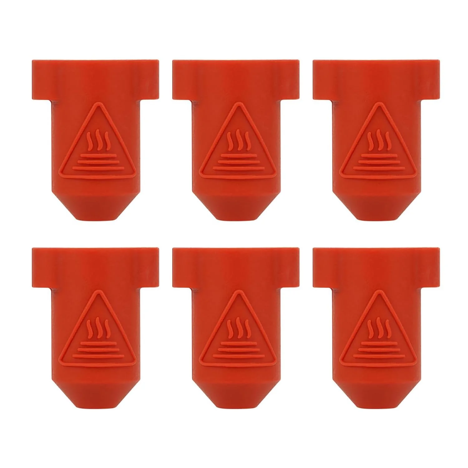 ۶ عدد روکش سیلیکونی بلوک گرمایشی هات‌اند برای K1/ K1 MAX/Ender 3 V3 KE/ CR10 SE، روکش سیلیکونی بلوک گرمایشی اکسترودر با دمای بالا، قطعات جانبی پرینتر سه بعدی