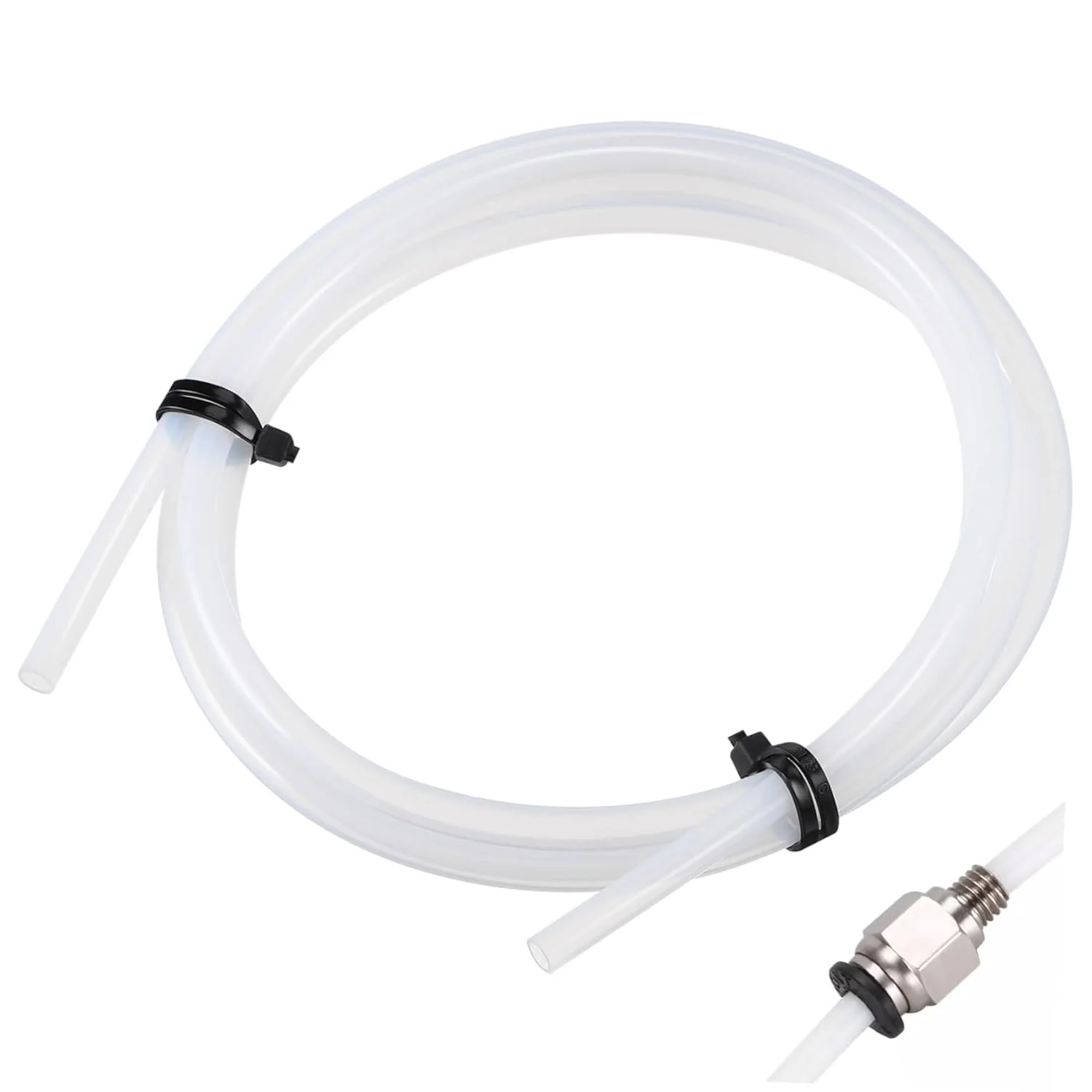لوله PTFE Homoyoyo برای پرینتر سه بعدی، قطر داخلی 3 میلی متر، قطر خارجی 4 میلی متر، طول 104 سانتی متر، مقاوم در برابر درجه حرارت بالا