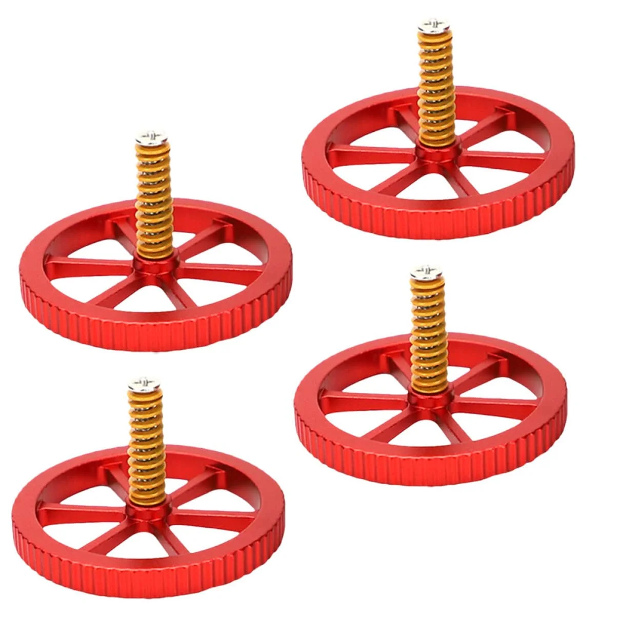 Homoyoyo 4 ست پیچ و مهره تراز کننده برای پرینترها، کیت مهره دایکات تخت گرم، قطعات تراز کننده دستی پایدار برای بهبود چاپ، لوازم جانبی پرینتر