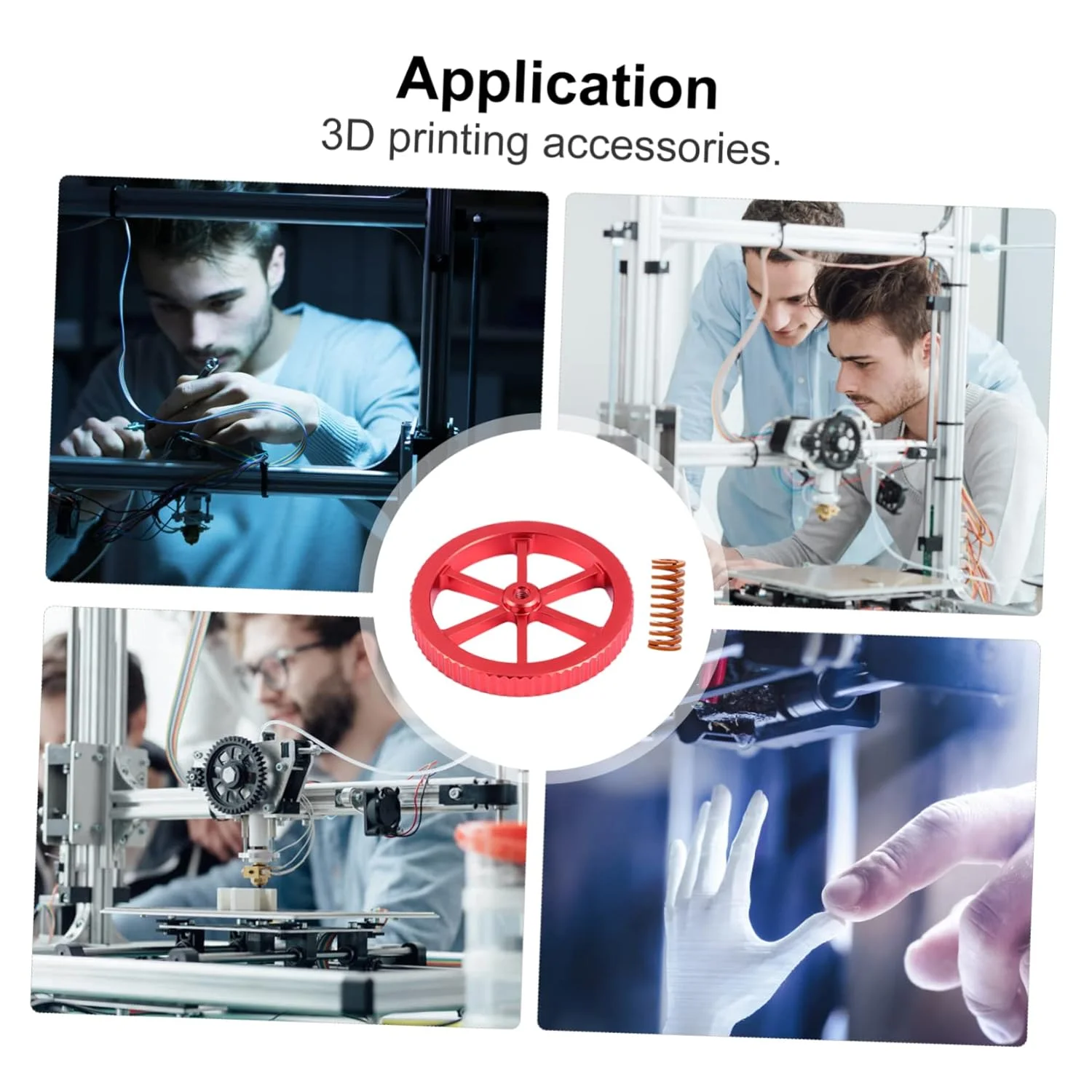 Homoyoyo ست ۴ عددی مهره تراز دستی و فنر بستر گرم برای پرینترهای سه بعدی، مهره های تنظیم فلزی ارتقا یافته، کیت فنر وارداتی سازگار با سری Ender