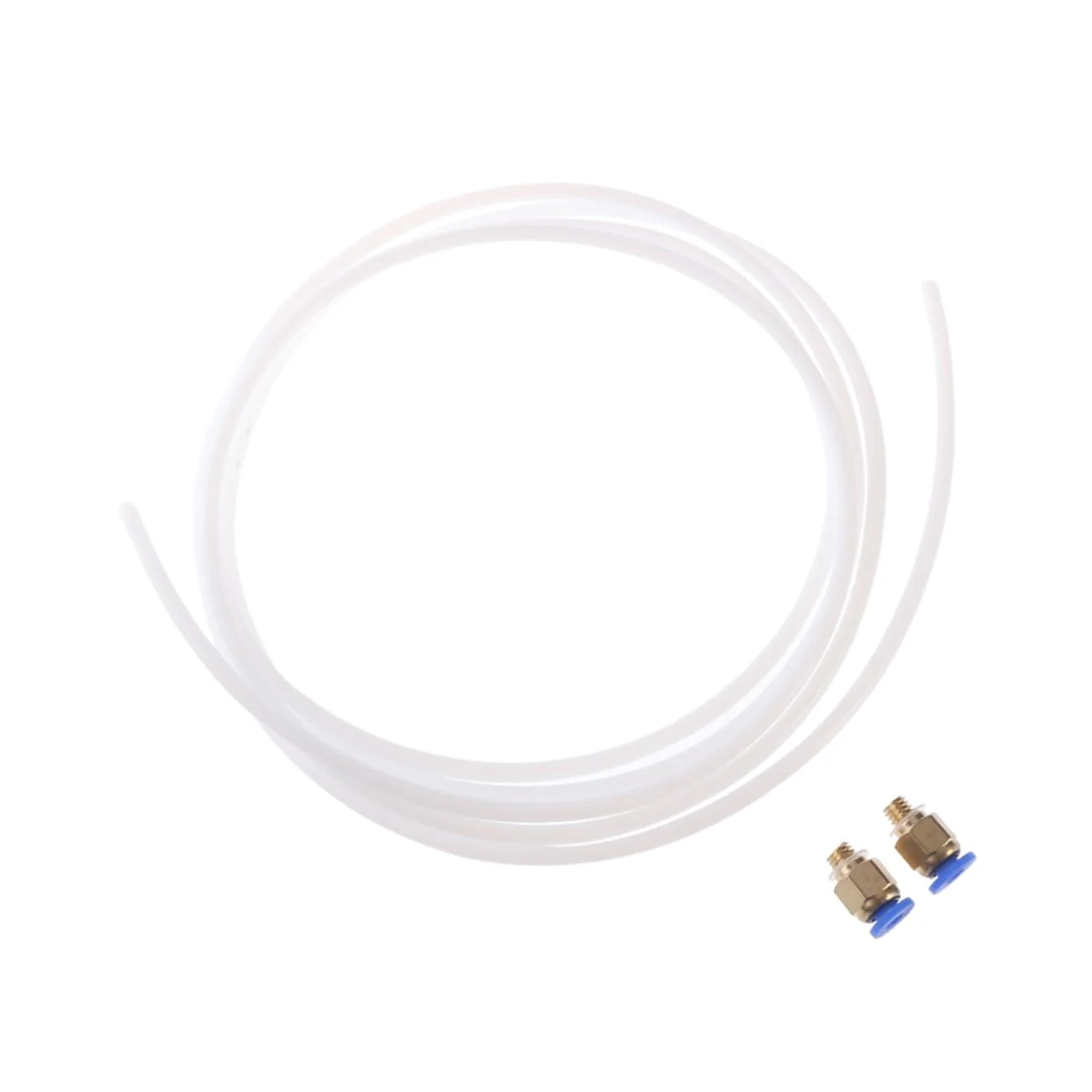 اتصالات لوله پرینتر سه بعدی Homoyoyo، لوله PTFE 2 متری، 2 اتصال، سازگار با فیلامنت 1.75 میلی متری