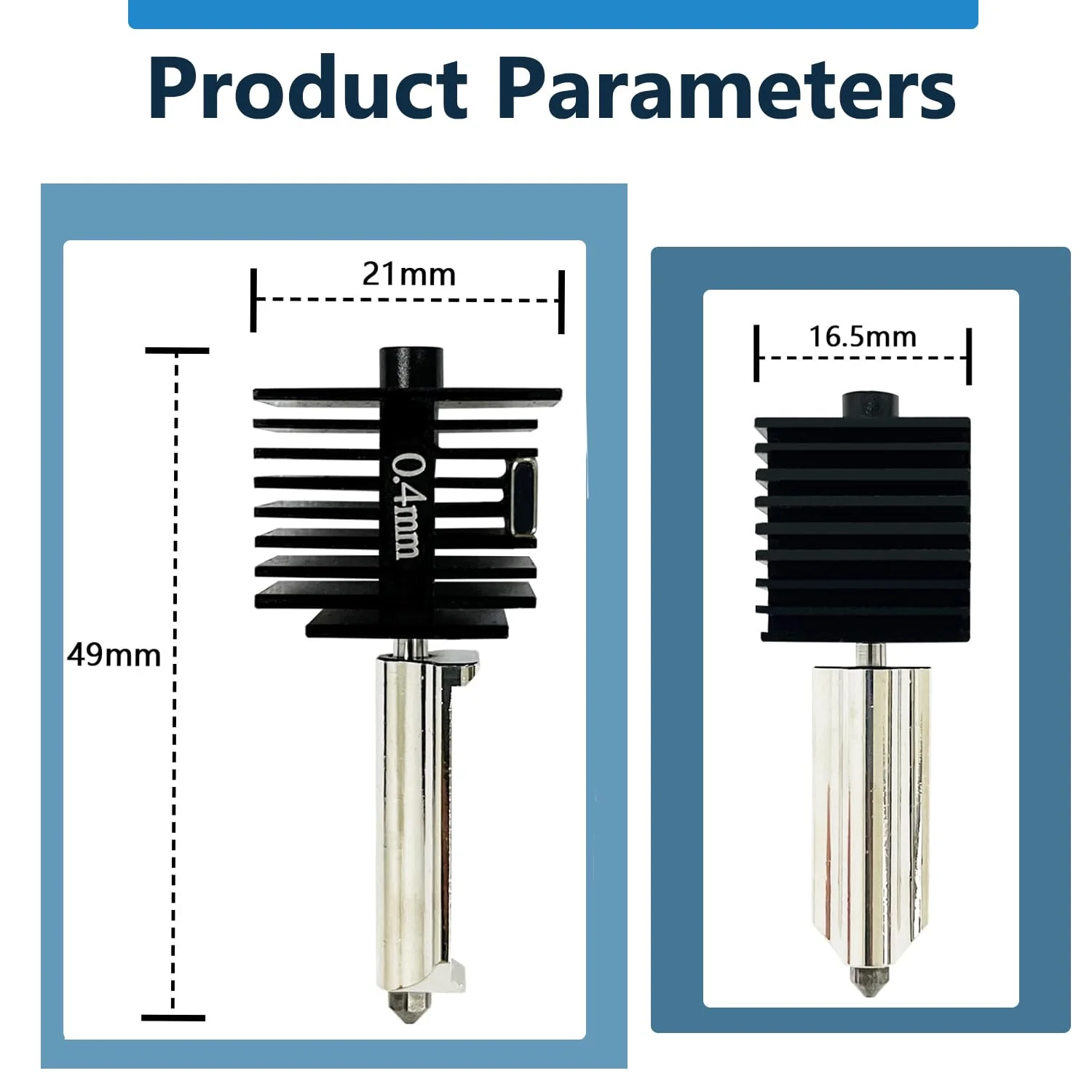 کیت اکسترودر هد چاپ مینی A1 (بسته 3 عددی) ارتقاء نازل فولادی سخت شده 0.4 میلی متری با دمای بالا به همراه 6 عدد روکش سیلیکونی برای لوازم جانبی پرینتر سه بعدی Bambu Lab