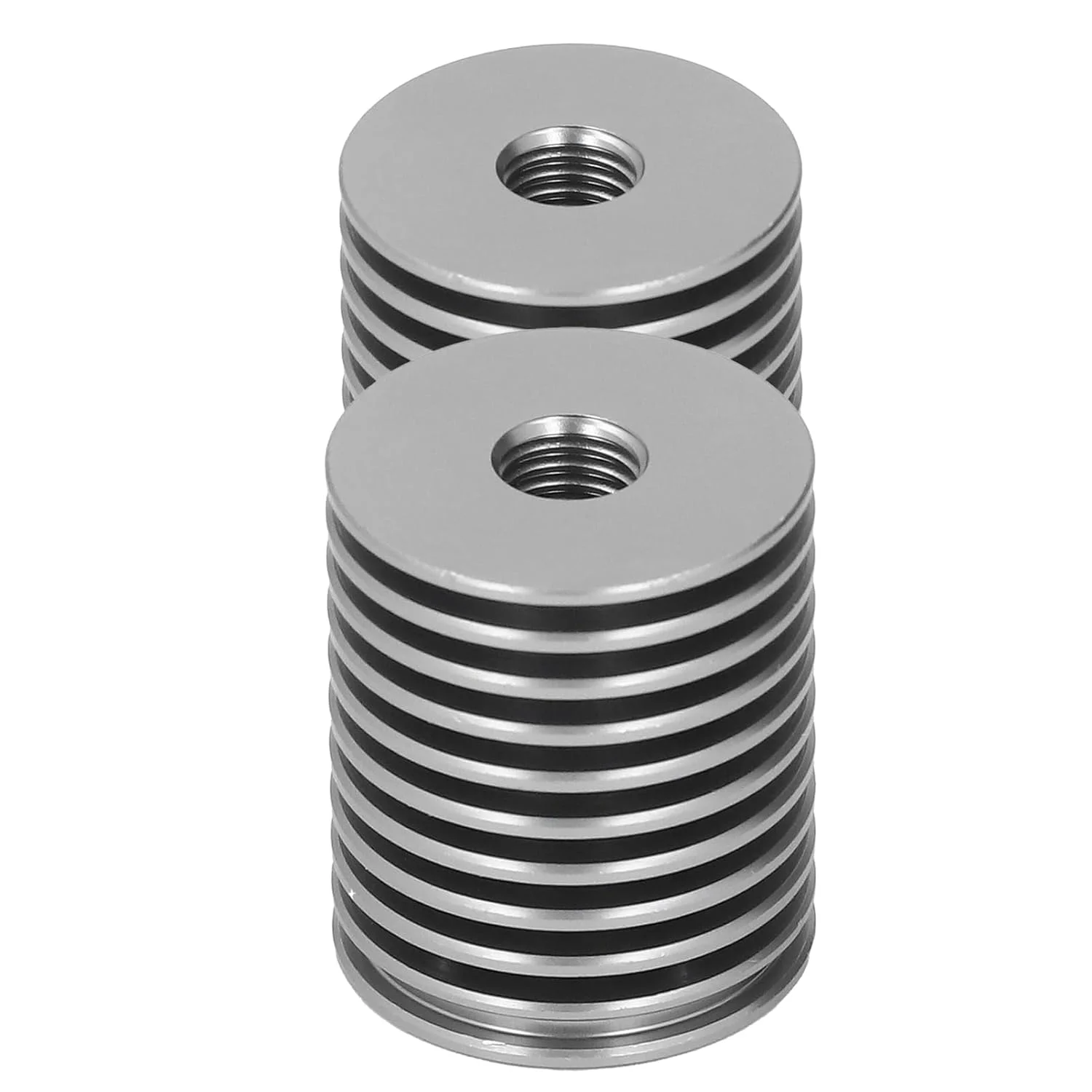 کیت هیت سینک پرینتر سه بعدی 2 عددی برای ورون 0.1 0.2 هات اند V6 CNC آلومینیومی، خنک کننده خاکستری مایل به آبی، کیفیت ساخت و استحکام عالی، سازگار با ورون 0.1 0.2، خاکستری مایل به سبز