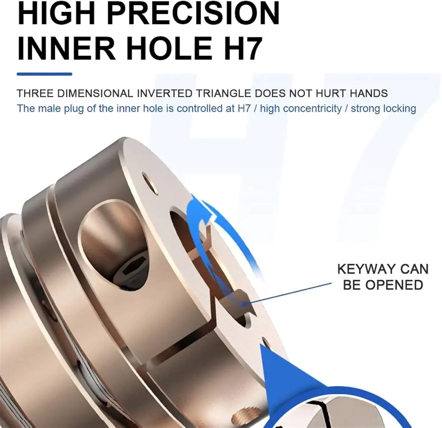 کوپلینگ شفت موتور انعطاف پذیر GIISH مدل LD D40L35/L50 دیافراگمی لوازم جانبی آلومینیومی کاردان Rc برای کوپلینگ پرینت سه بعدی (سایز: LD2-B-D40L50-12X12)