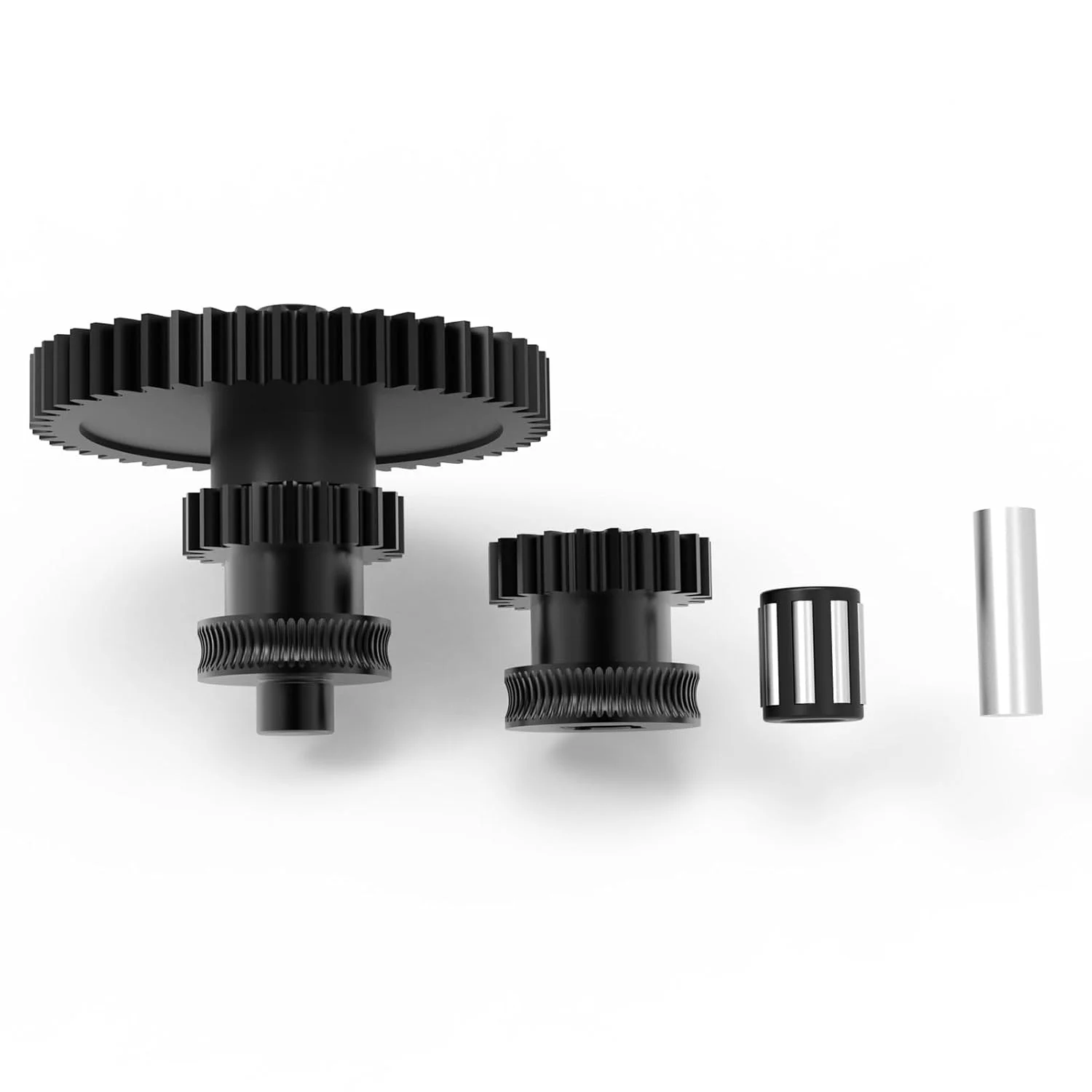 FYSETC دنده دوگانه یکپارچه ارتقا یافته برای هات اند نپتون 4: کیت دنده با پوشش نانو، جایگزین دنده مارپیچ فولادی سخت شده، شفت یک تکه، لوازم جانبی پرینتر سه بعدی برای اکسترودر اصلی هات اند