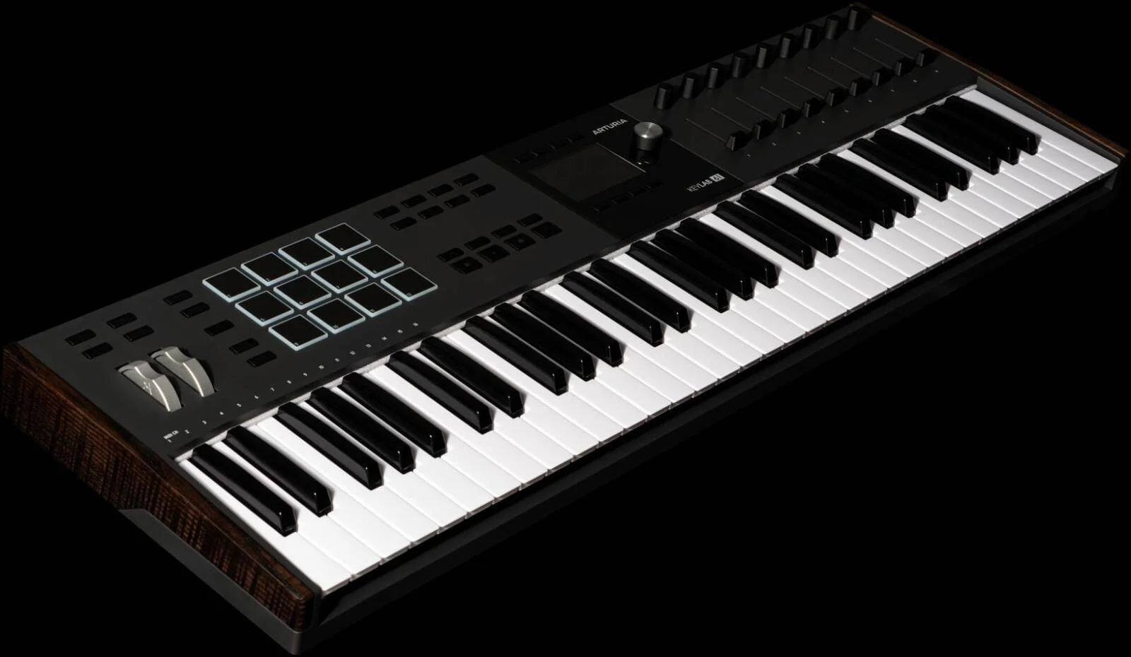 کنترلر میدی کیبورد Arturia KeyLab 49 MK3 - اکشن سینت پریمیوم 49 کلیدی با افترتاچ، نمایشگر رنگی با وضوح بالا، ادغام با Analog Lab Pro، پدها، فیدرها، مشکی | KeyLab 49 MK3 مشکی کنترلر میدی کیبورد Arturia KeyLab 49 MK3 - اکشن سینت پریمیوم 49 کلیدی با افترتاچ، نمایشگر رنگی با وضوح بالا، ادغام با Analog Lab Pro، پدها، فیدرها، مشکی | KeyLab 49 MK3 مشکی