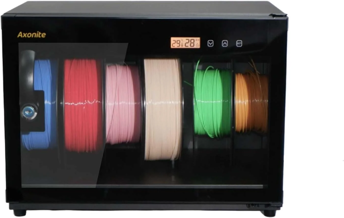 جعبه نگهداری فیلامنت پرینتر سه بعدی، ظرفیت 6 قرقره، جعبه خشک ضد هوا با کنترل رطوبت (20%-25% RH)، شیشه شفاف و آلیاژ آلومینیوم، طراحی بی صدا و قابل انباشت برای PLA/ABS/PETG جعبه نگهداری فیلامنت پرینتر سه بعدی، ظرفیت 6 قرقره، جعبه خشک ضد هوا با کنترل رطوبت (20%-25% RH)، شیشه شفاف و آلیاژ آلومینیوم، طراحی بی صدا و قابل انباشت برای PLA/ABS/PETG