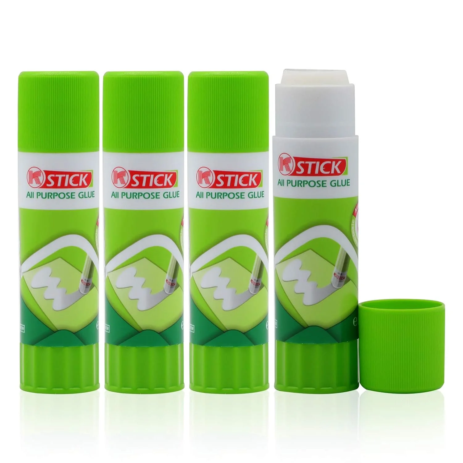 چسب جامد پرینتر سه بعدی، چسب میله ای 4 عددی FENGWANGLI برای بستر گرم چاپ فیلامنت PLA شیشه ABS PETG CPE