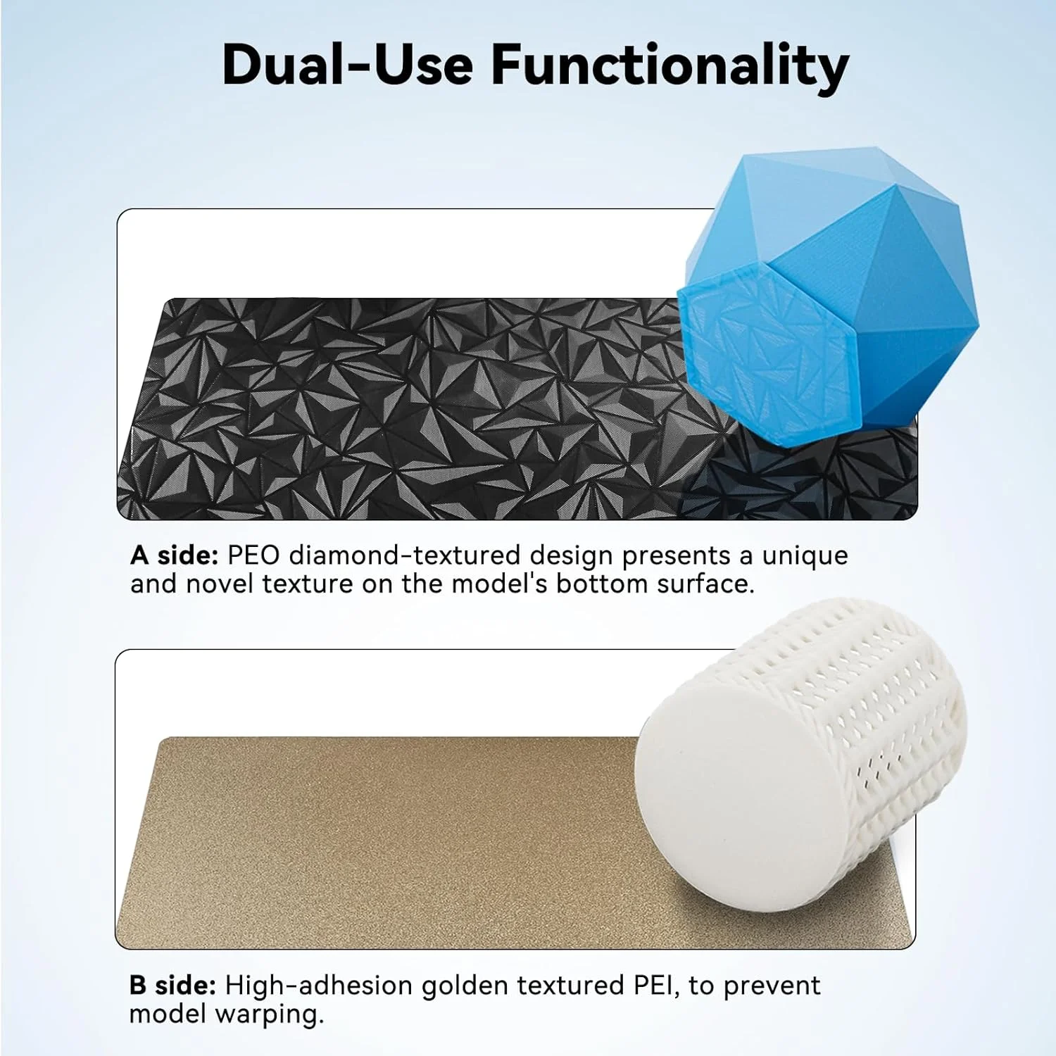 صفحه ساخت PEO PEI Ender 3 /Pro/V2/Neo، بستر چاپ مغناطیسی، ورق فولادی فنری انعطاف پذیر دو طرفه با بافت الماسی برای Creality Ender 5/Pro، چاپگر سه بعدی Elegoo Neptune 3 Pro 235x235mm صفحه ساخت PEO PEI Ender 3 /Pro/V2/Neo، بستر چاپ مغناطیسی، ورق فولادی فنری انعطاف پذیر دو طرفه با بافت الماسی برای Creality Ender 5/Pro، چاپگر سه بعدی Elegoo Neptune 3 Pro 235x235mm