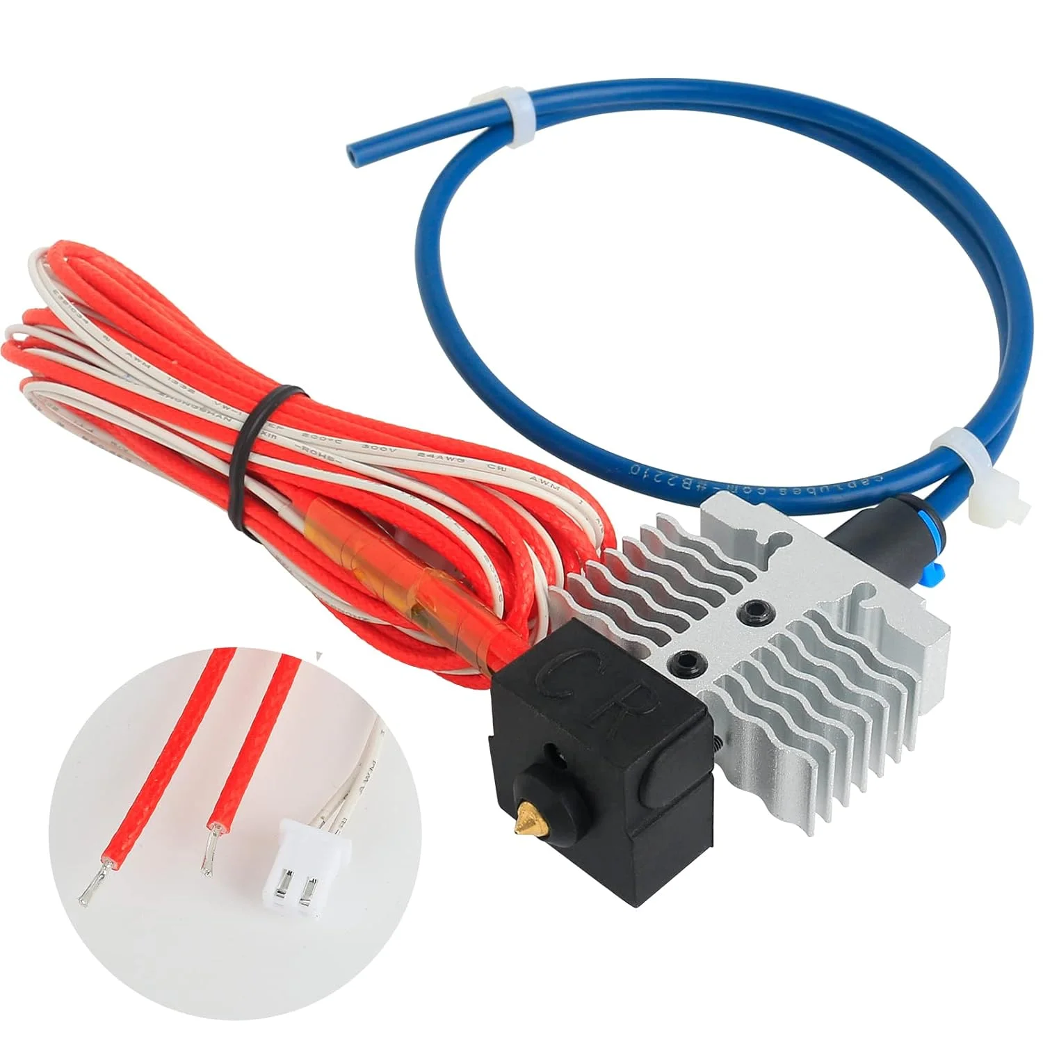 کیت هات اند اکسترودر ارتقا یافته Ender 3 V2 Neo، مجموعه هات اند تمام فلزی جایگزین با لوله Capricorn برای پرینتر سه بعدی Creality Ender 3 V2 Neo/Ender 3 Max Neo/Ender 3 Neo