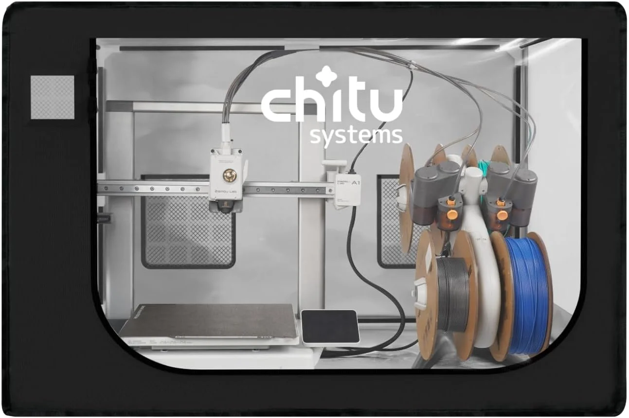 محفظه پرینتر سه بعدی برای Bambu Lab A1 Combo/A1 Mini Combo با AMS Lite، محفظه بزرگ 840X570X570mm ضد حریق و ضد گرد و غبار، چادر محافظ دمای ثابت