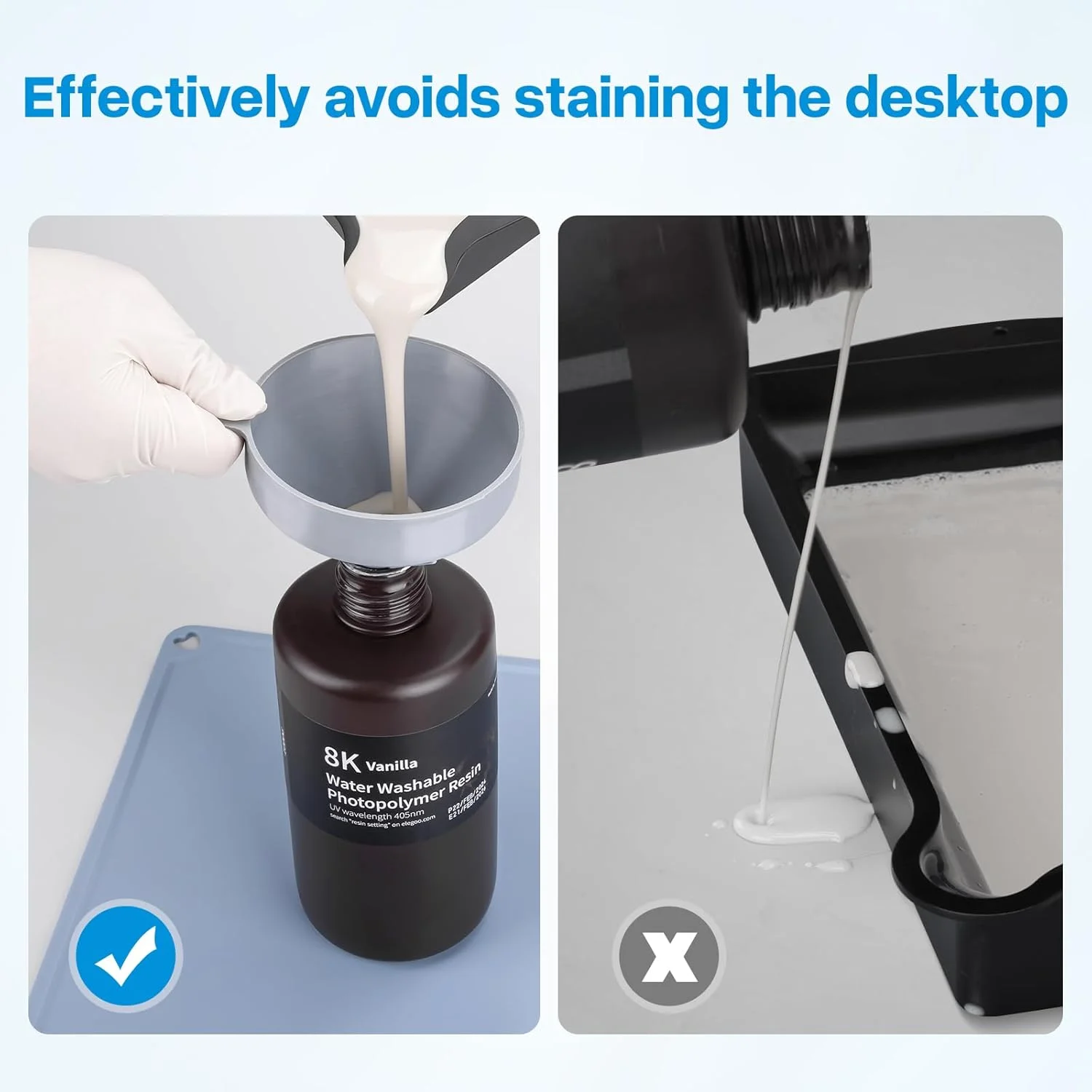 پد سیلیکونی ELEGOO 400 × 300 میلی‌متر - محافظت از سطح کار برای پرینترهای رزینی سه بعدی ELEGOO Mars, Saturn, Photon SLA LCD DLP و لوازم جانبی