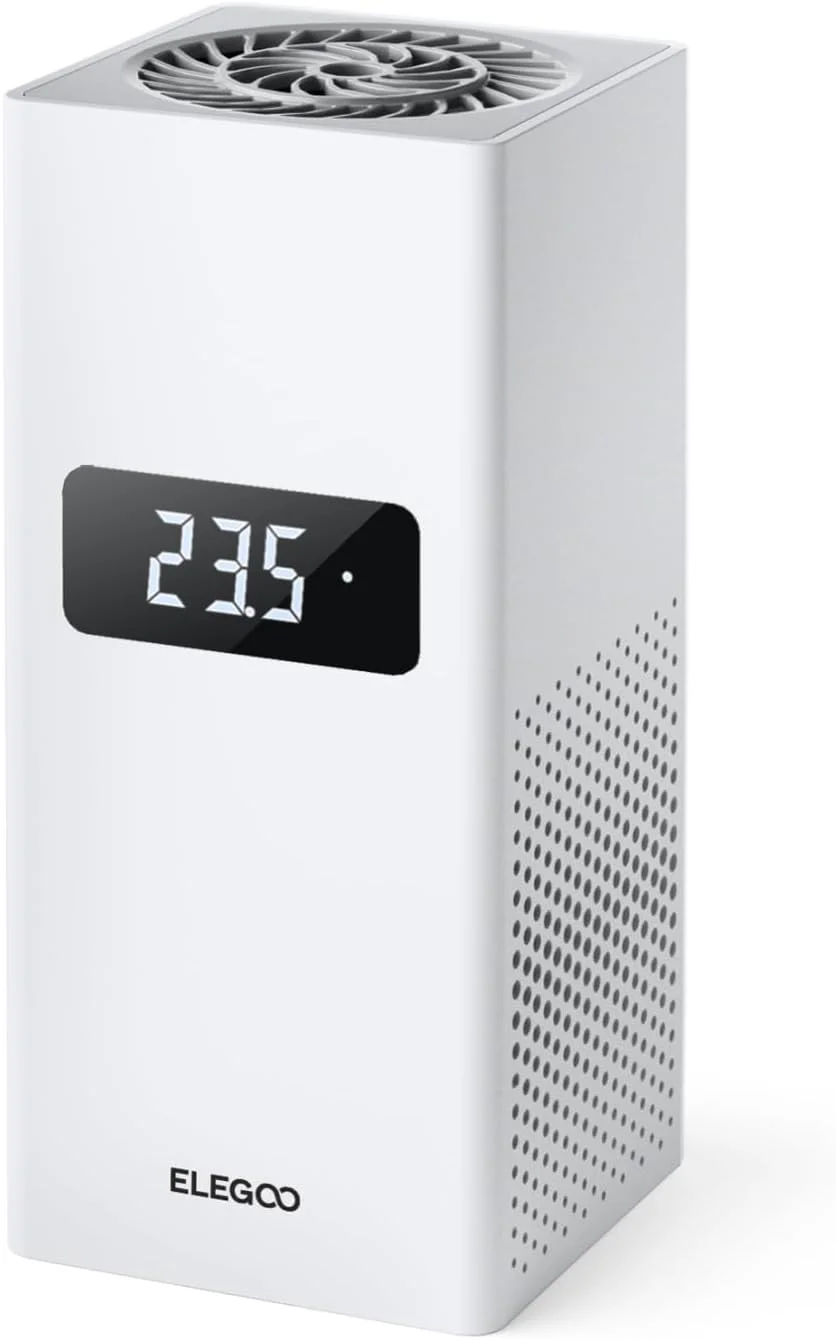 گرمکن کوچک هوشمند ELEGOO برای پرینتر سه بعدی رزینی، گرمکن کنترل دمای هوشمند با فیلتراسیون هوا، سازگار با اکثر پرینترهای سه بعدی MSLA/DLP/LCD ELEGOO