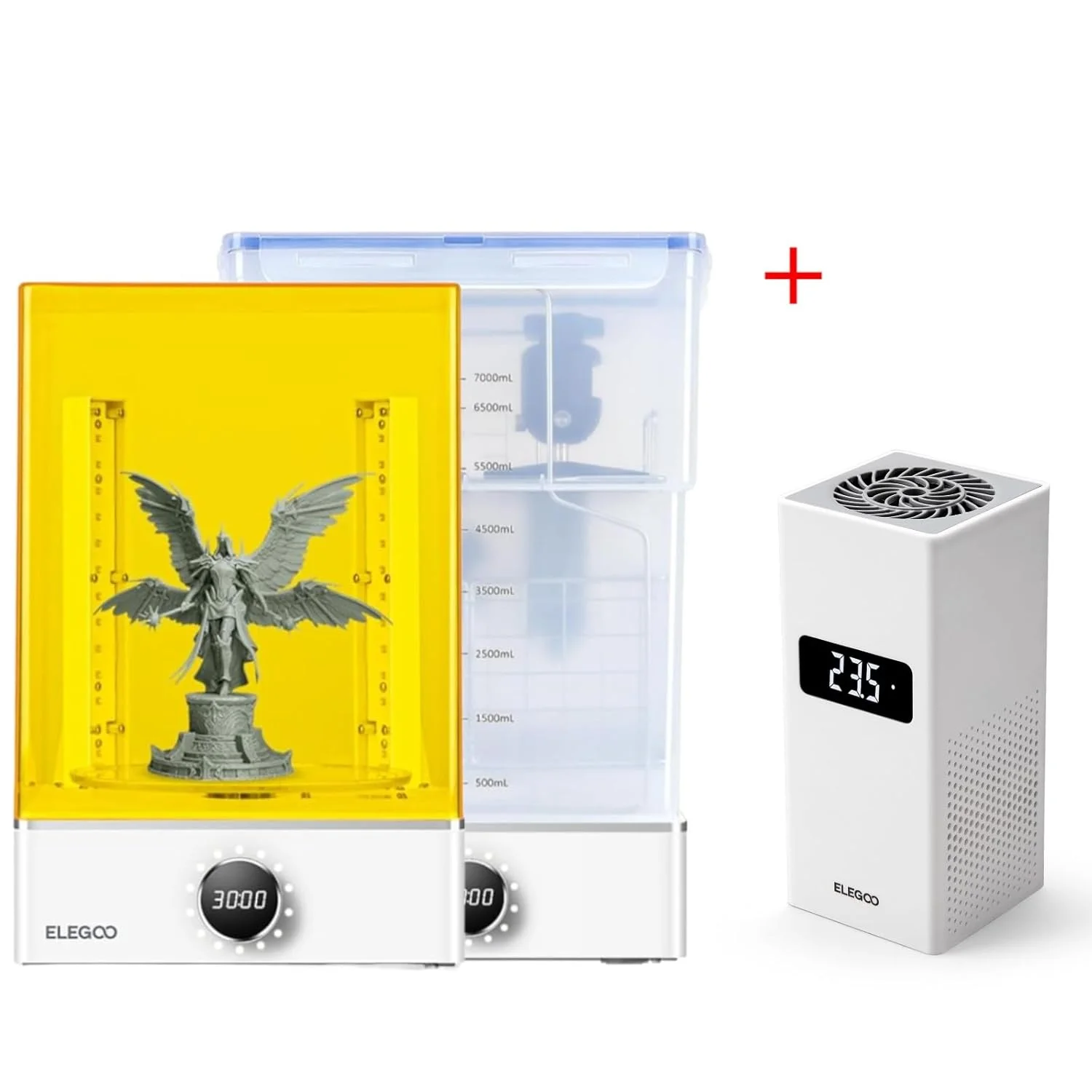 مجموعه شستشو و خشک کن ELEGOO Mercury X به همراه مینی هیتر ELEGOO برای پرینتر سه بعدی رزینی