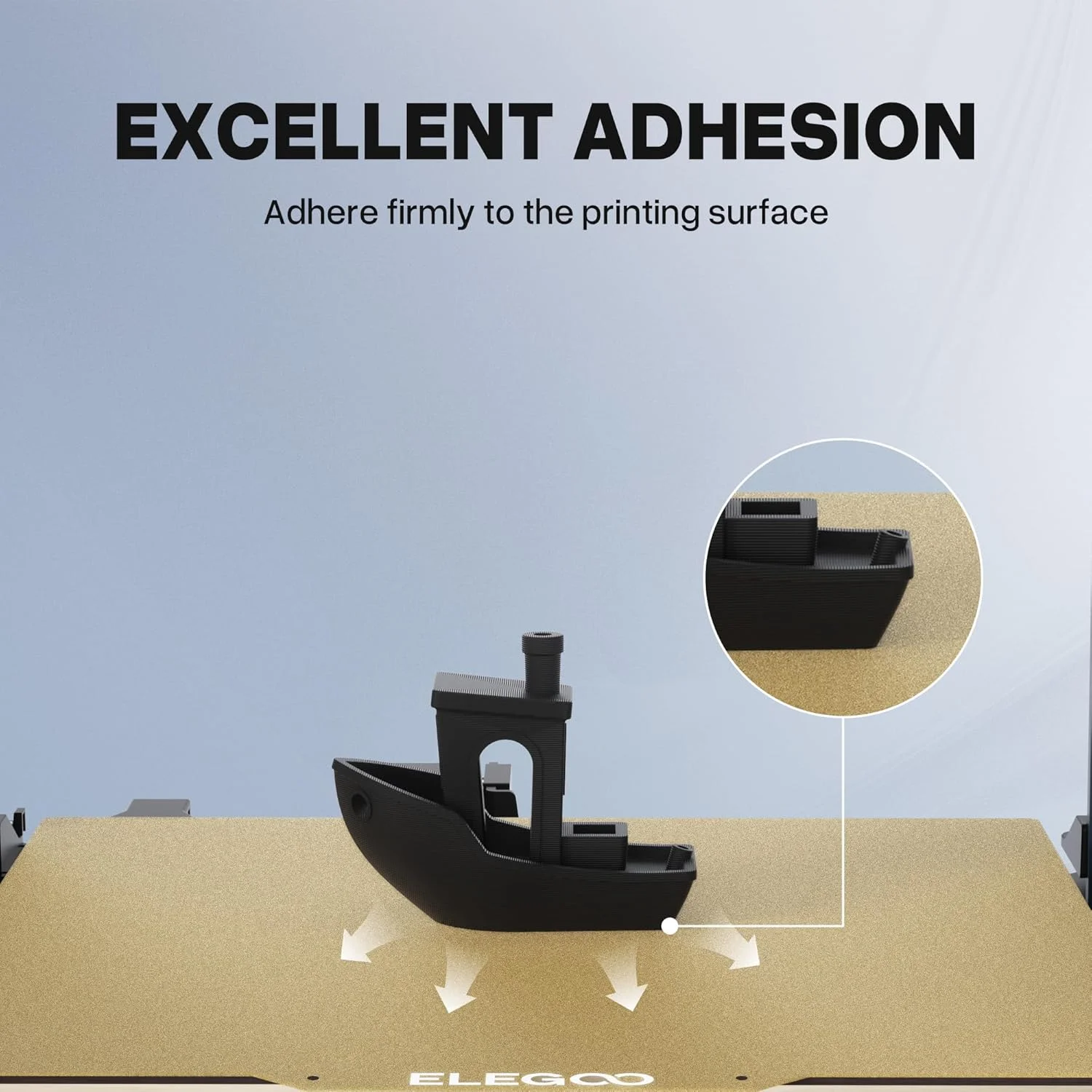 صفحه ساخت مغناطیسی ELEGOO PEI با ابعاد 235x235 میلی‌متر، صفحه انعطاف‌پذیر فولادی فنری PEI با بستر چسبنده برای پرینتر سه بعدی نپتون 3 پرو