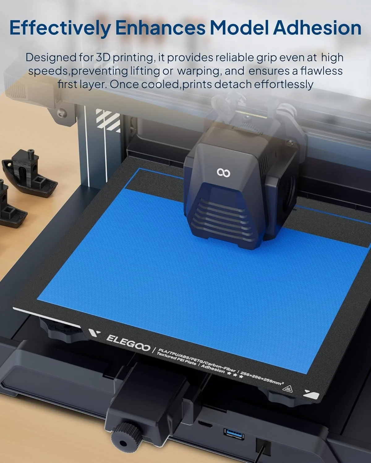 چسب چسبنده پرینتر سه بعدی ELEGOO، کاهش تاب برداشتن برای فیلامنت های ABS/PLA/PETG/TPU روی صفحات ساخت PEI/PEO/PET و آلومینیومی، لوازم جانبی چاپ سه بعدی با چسبندگی قوی (60 میلی لیتر x 2)