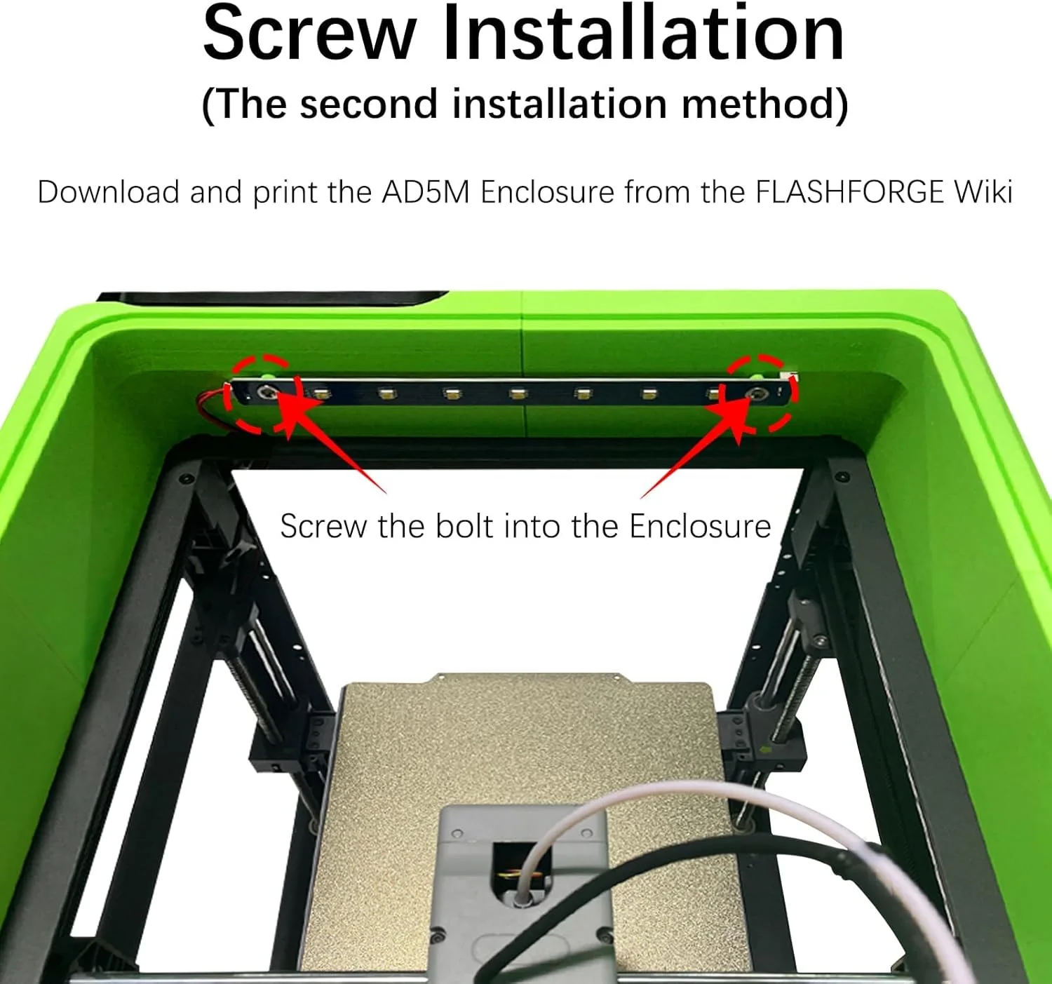 ست 2 عددی چراغ ال ای دی AD5M با قطعات چاپی خلاقانه، نصب آسان بدون نیاز به آهنربا برای Flashforge Adventurer 5M/5M Pro، کیت لامپ 24 ولت، نوار ال ای دی 7 مهره ای سفید سرد روشن برای پرینتر سه بعدی، لامپ پرینتر سه بعدی