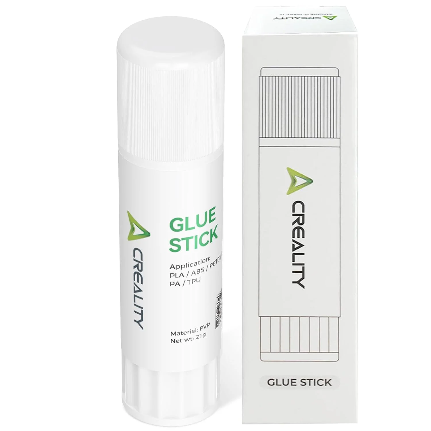 چسب ماتیکی پرینتر سه بعدی کرالیتی برای کاهش تاب برداشتن بستر داغ، چسب جامد PVP برای بستر پرینتر سه بعدی، چسب سه بعدی برای PLA/ABS/PETG/PC/PA/TPU (بسته 1 عددی)