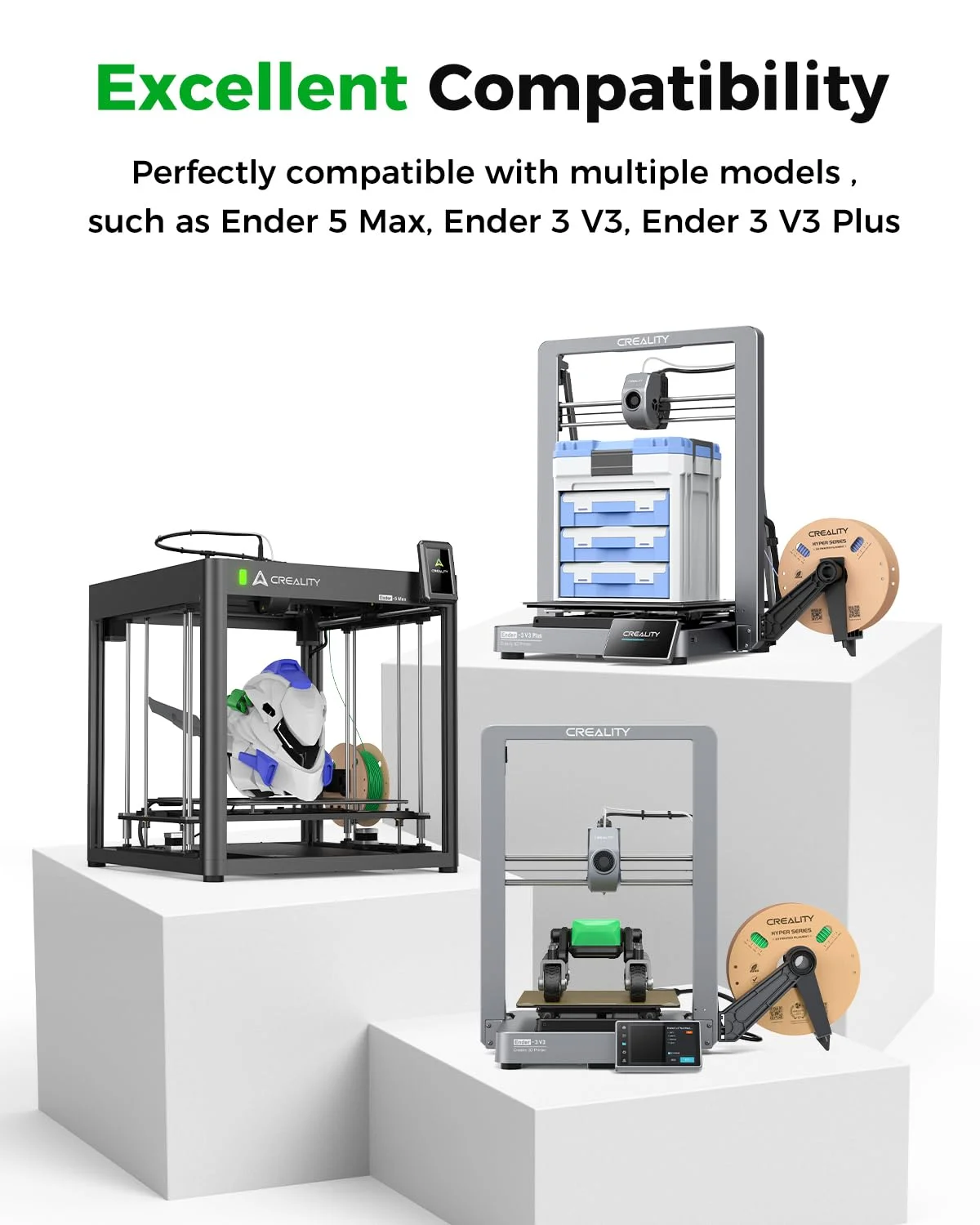 صفحه آداپتور هات اند Creality Ender 5 Max_T9_GD32F303CBT6_1، با عملکرد بالا، بادوام و قابل اعتماد، سازگار با Ender 5 Max، Ender 3 V3/Ender 3 V3 Plus، لوازم جانبی اصلی پرینتر سه بعدی