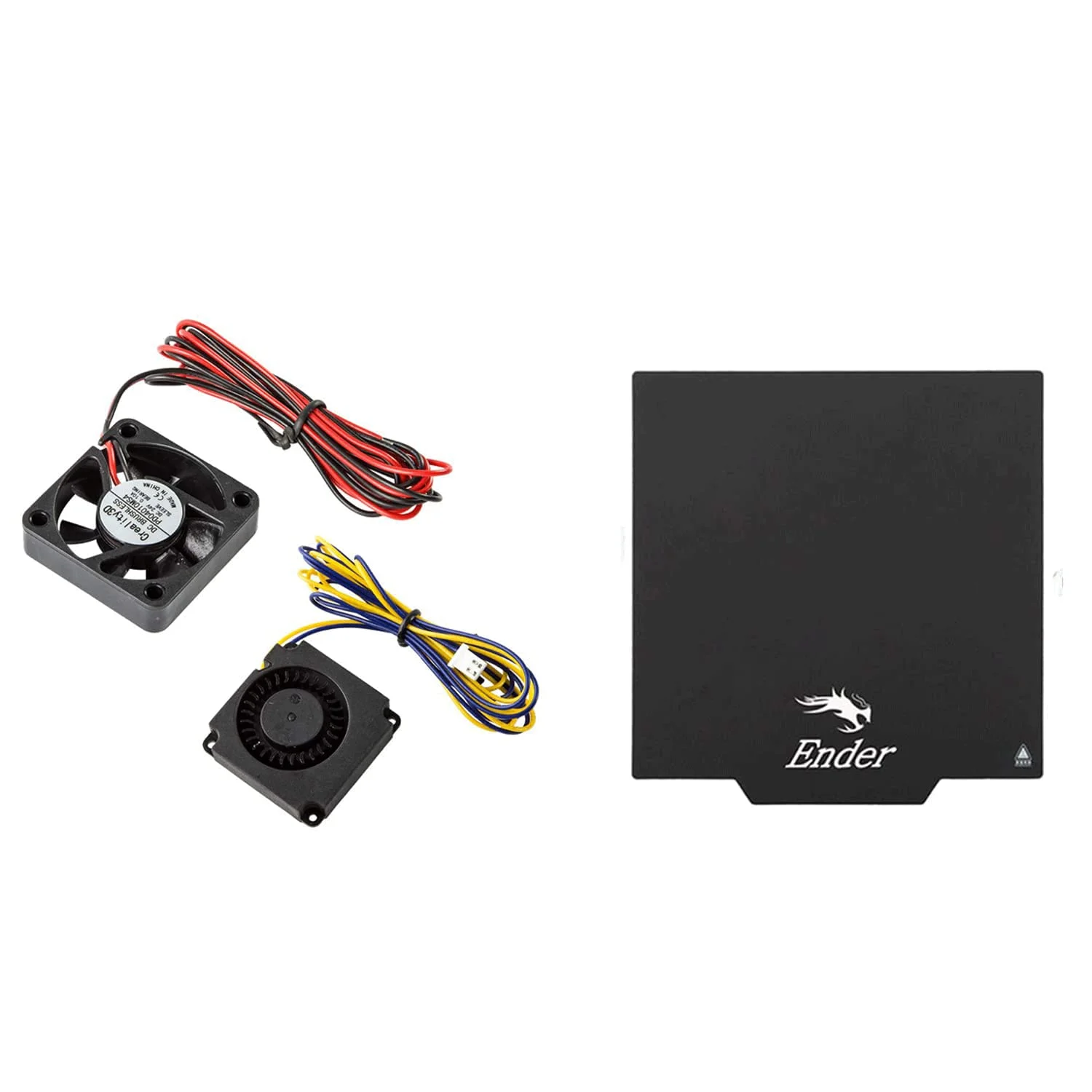 فن اکسترودر 4010 اصلی Comgrow Creality Ender 3، فن هات اند DC 24V و فن توربو DC 24V و صفحه ساخت مغناطیسی قابل جابجایی فوق العاده اصلی Creality